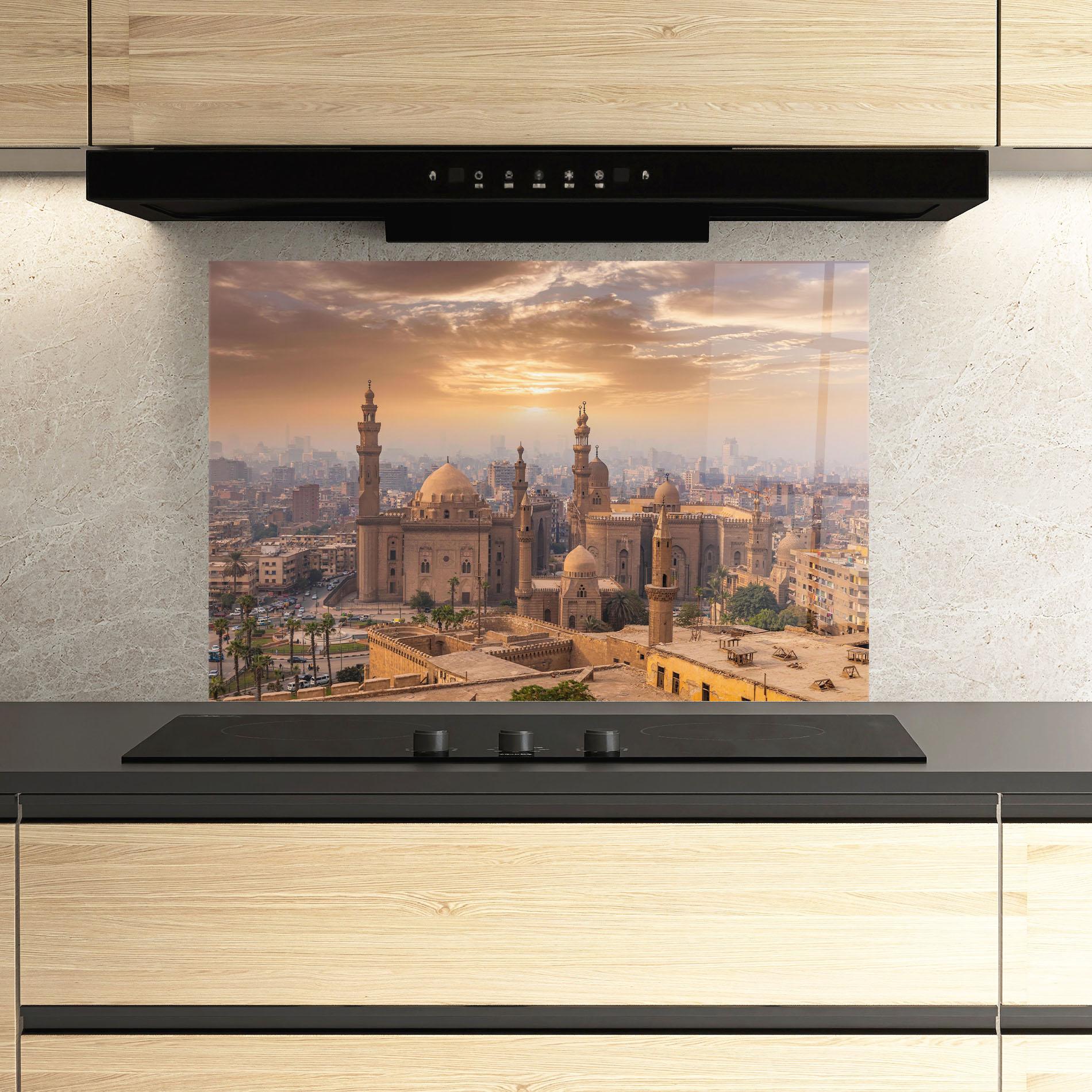 Küchenrückwand Glas Mosque Madrasa View mockup 3