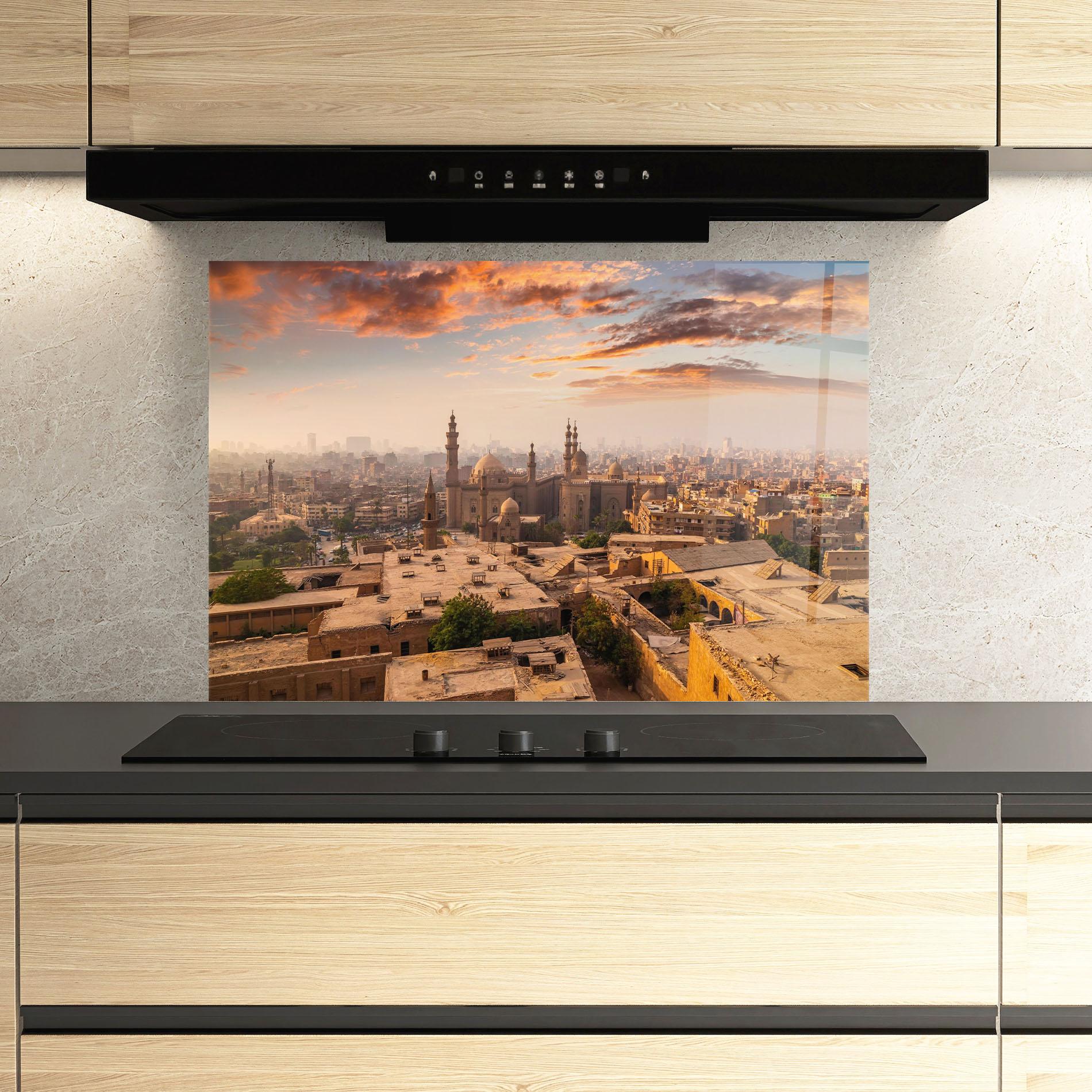 Küchenrückwand Glas Mosque Madrasa mockup 3