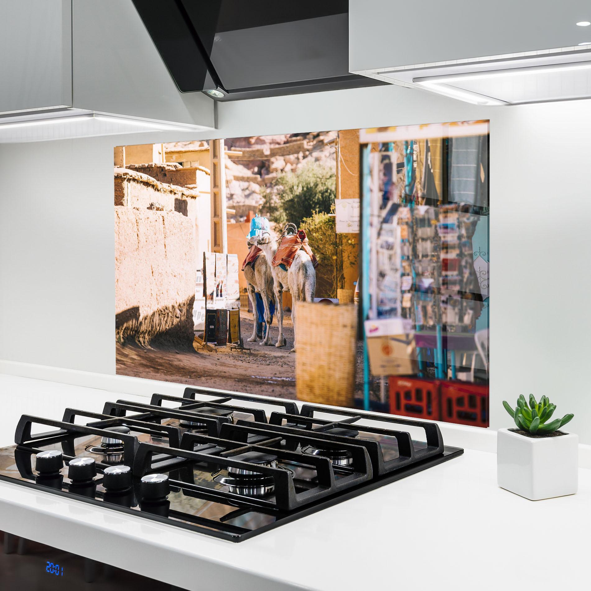 Küchenrückwand Glas Marrakesh mockup 6