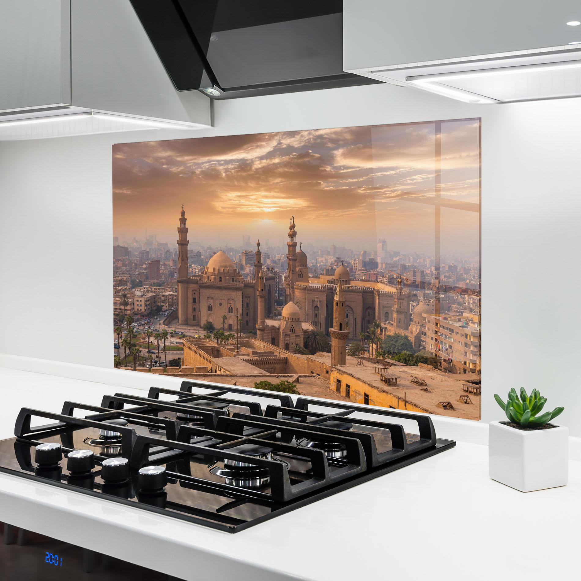 Küchenrückwand Glas Mosque Madrasa View mockup 6