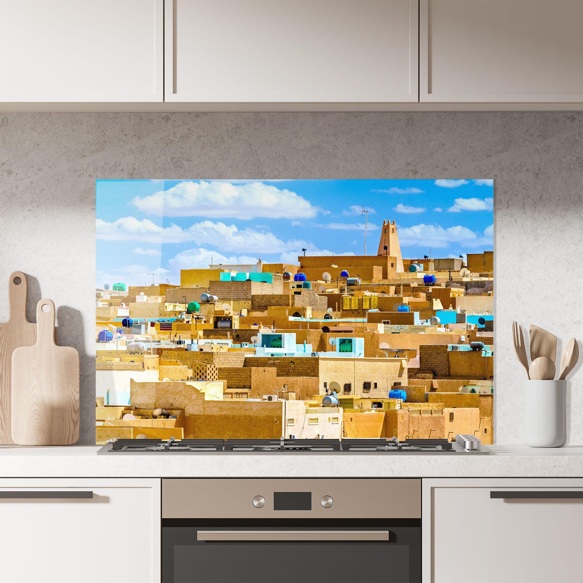 Küchenrückwand Glas Atteuf Ancient Town mockup 7