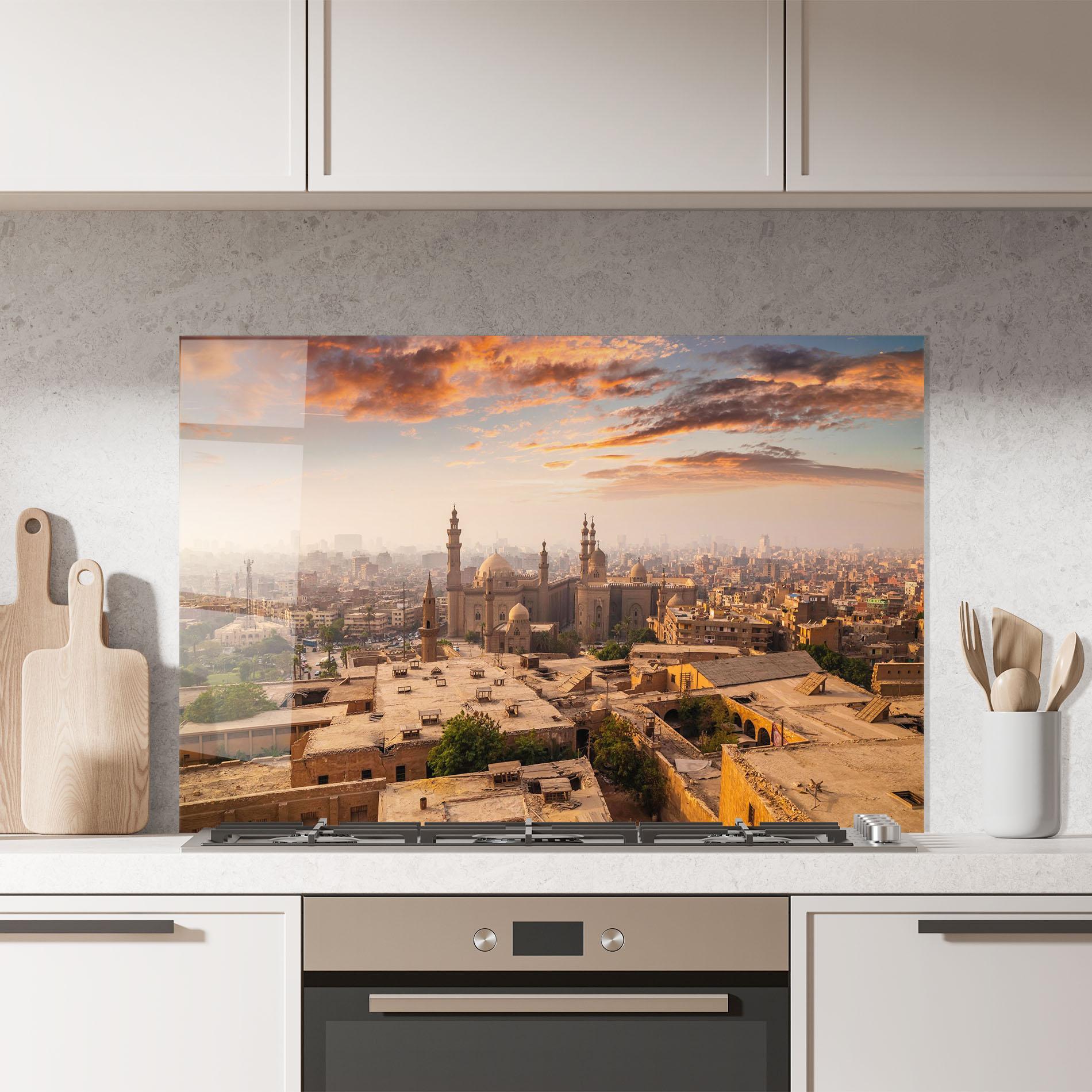 Küchenrückwand Glas Mosque Madrasa mockup 7