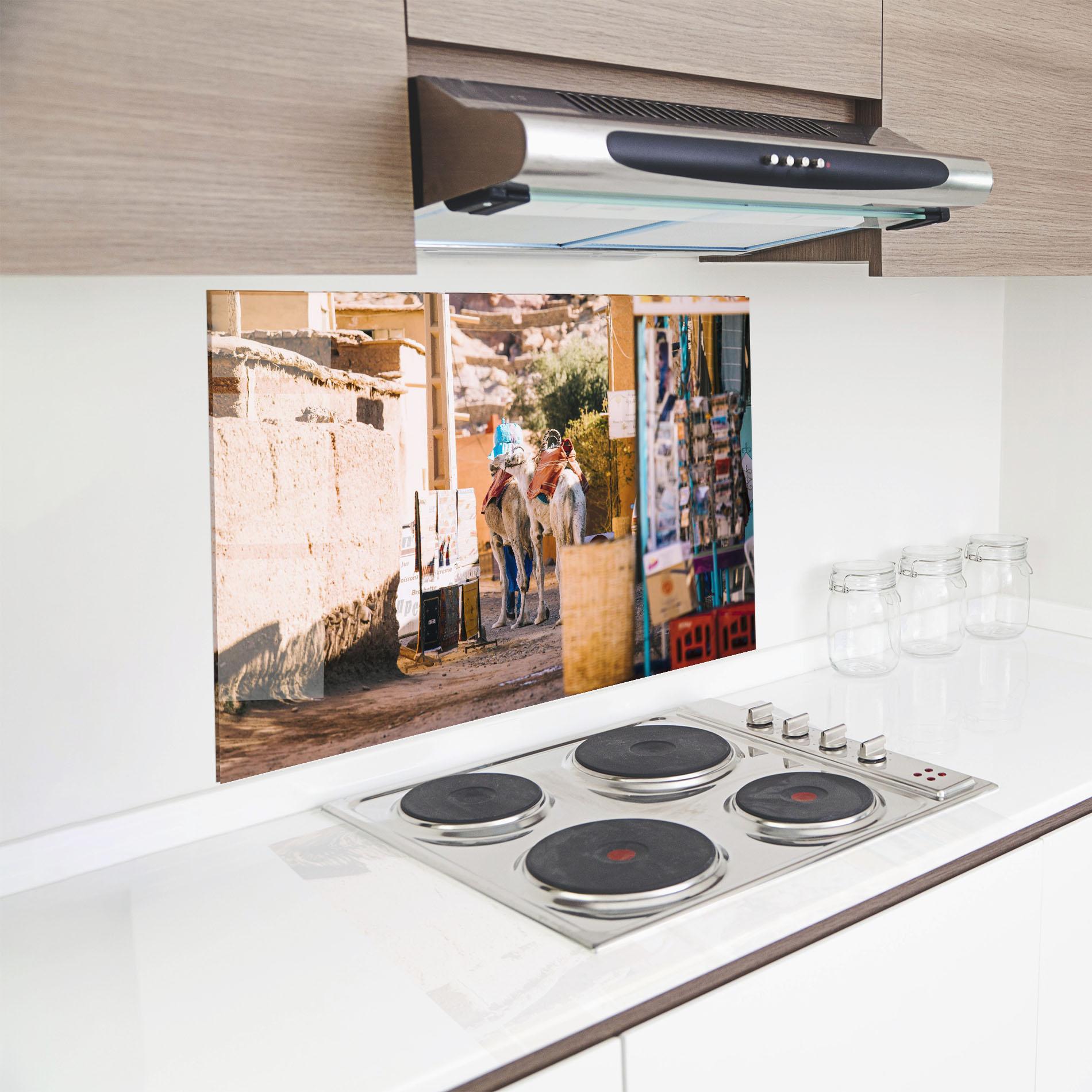 Küchenrückwand Glas Marrakesh mockup 8