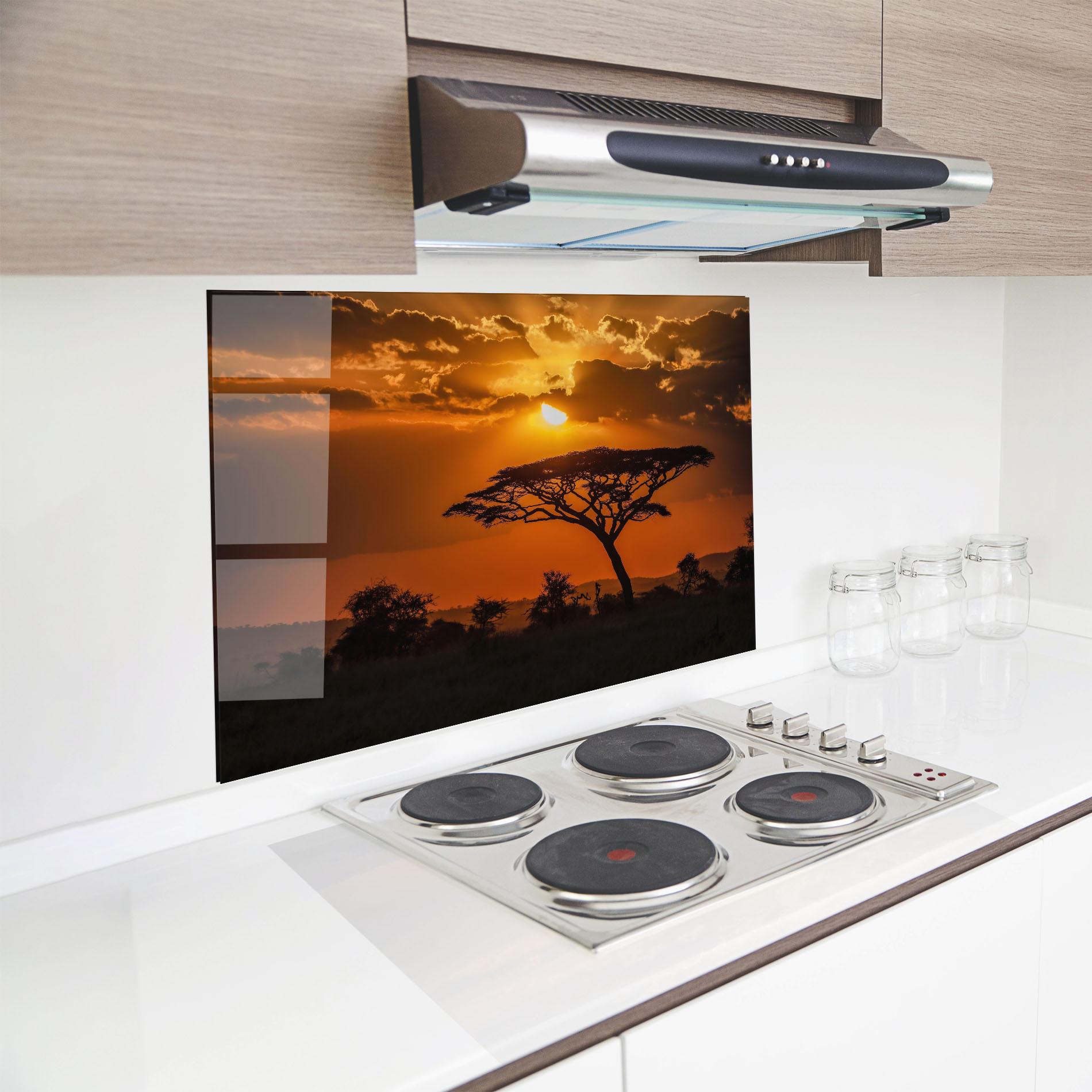 Küchenrückwand Glas Mesmerizing View mockup 8