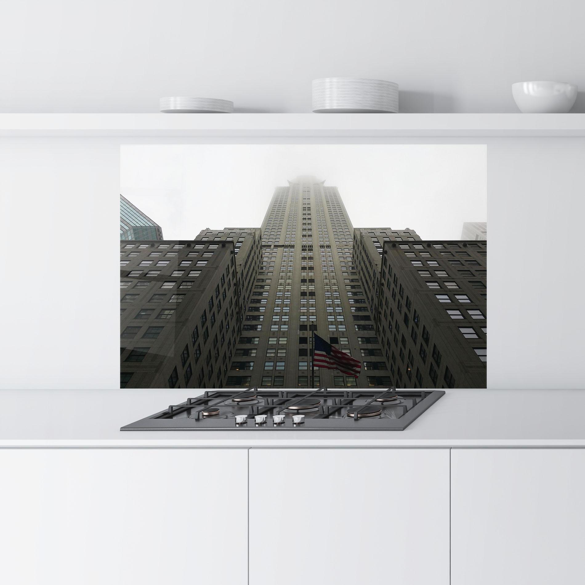 Küchenrückwand Glas New York City Skyscraper mockup 9