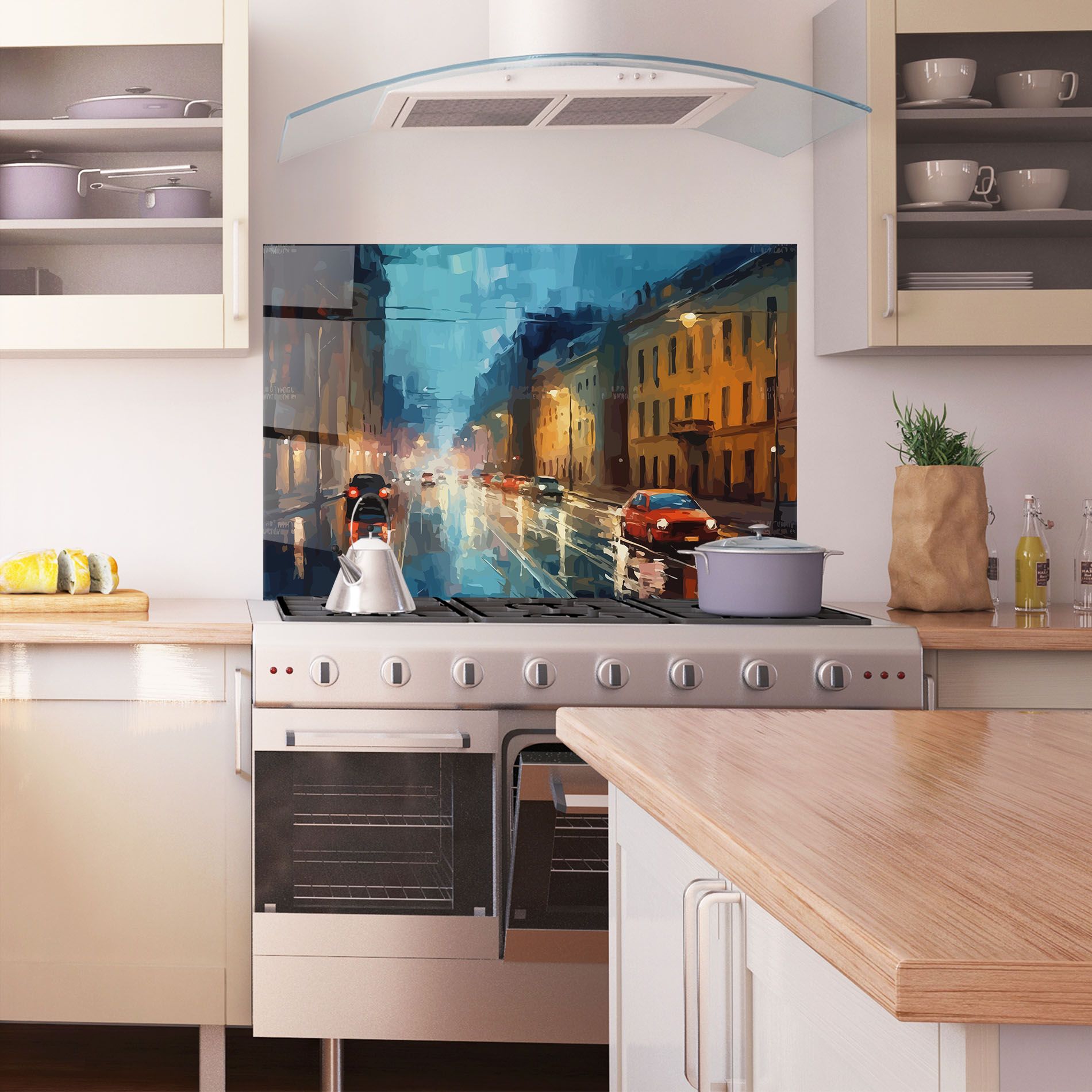 Red Car City Night mockup 1