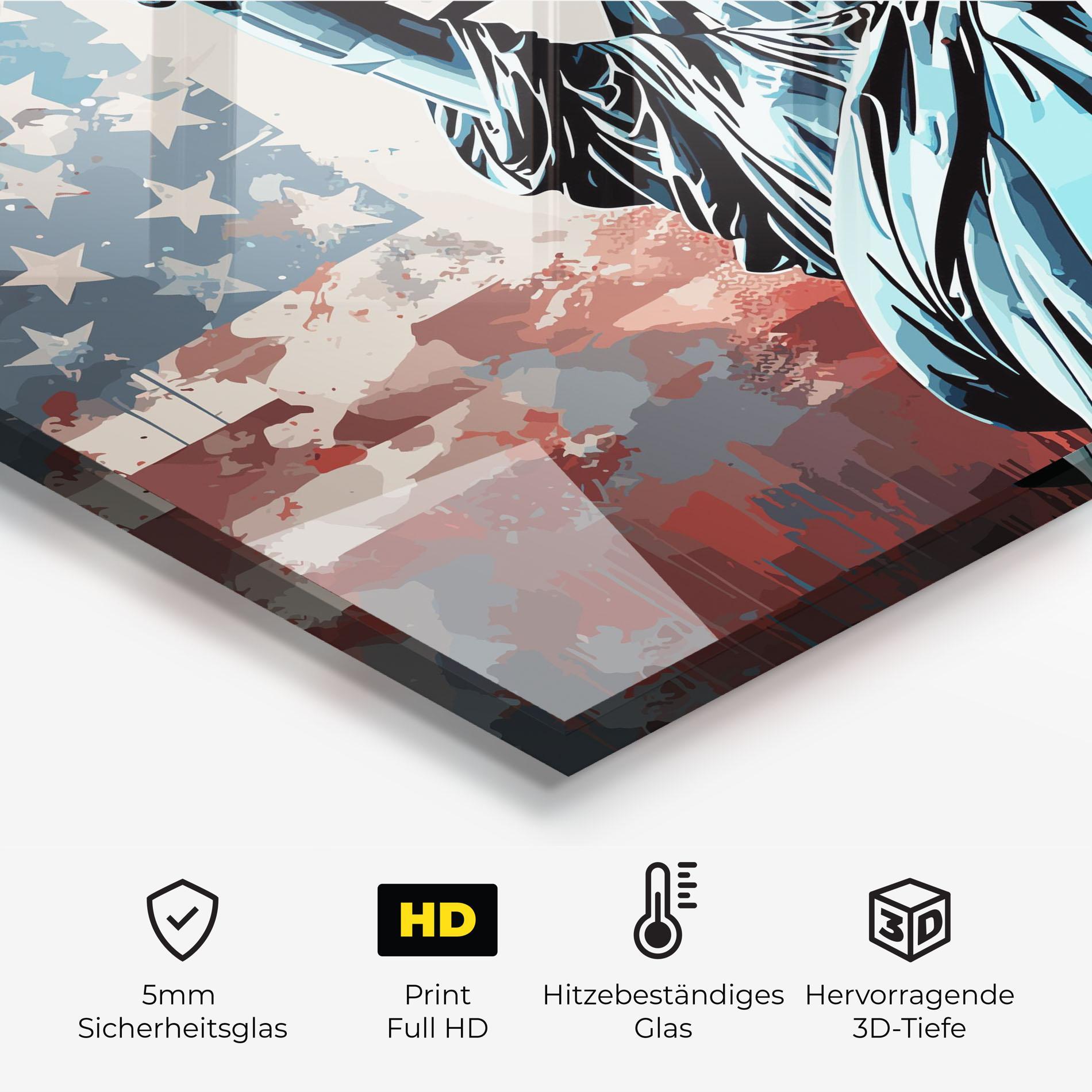 Küchenrückwand Glas Cultural Diversity Art mockup 2