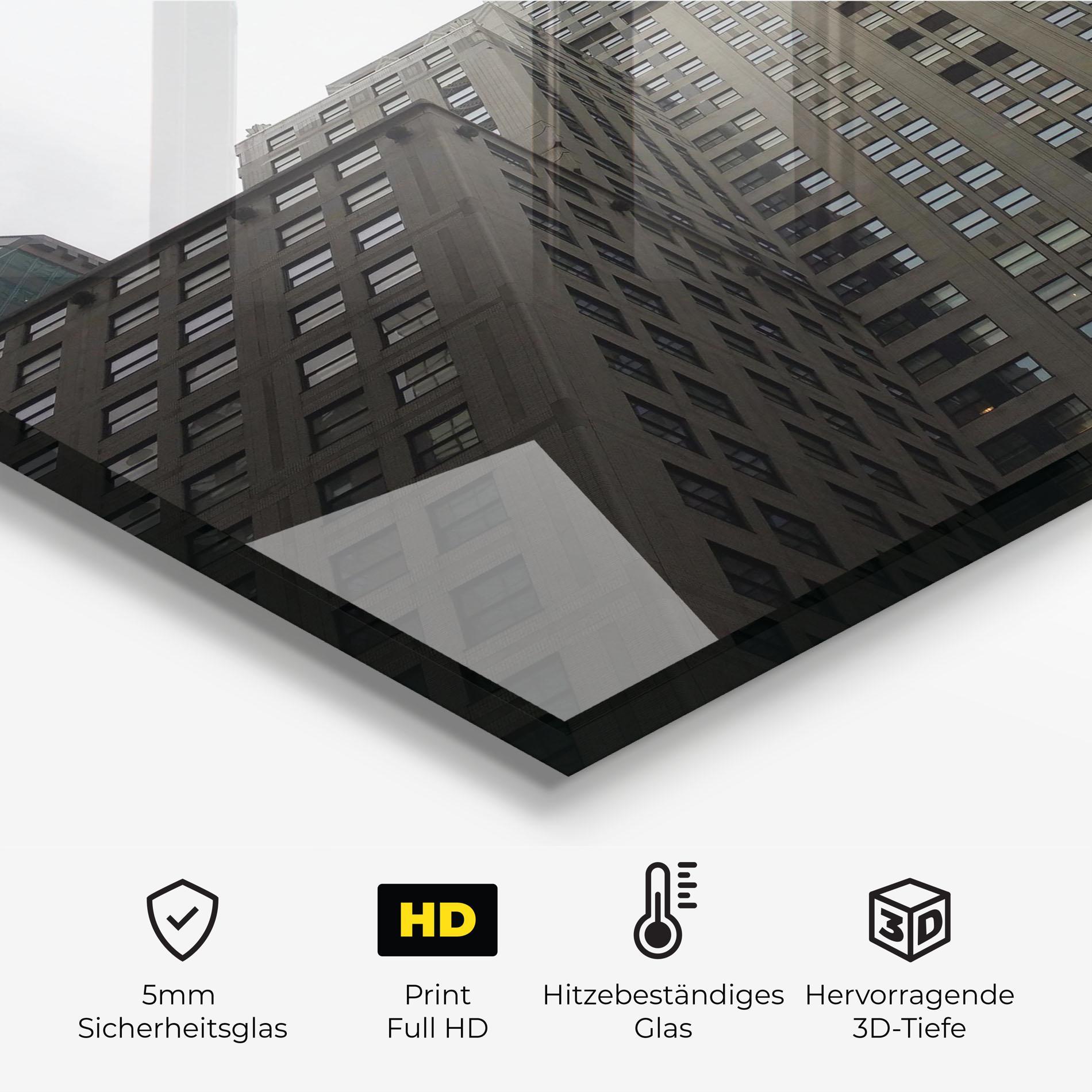 Küchenrückwand Glas New York City Skyscraper mockup 2