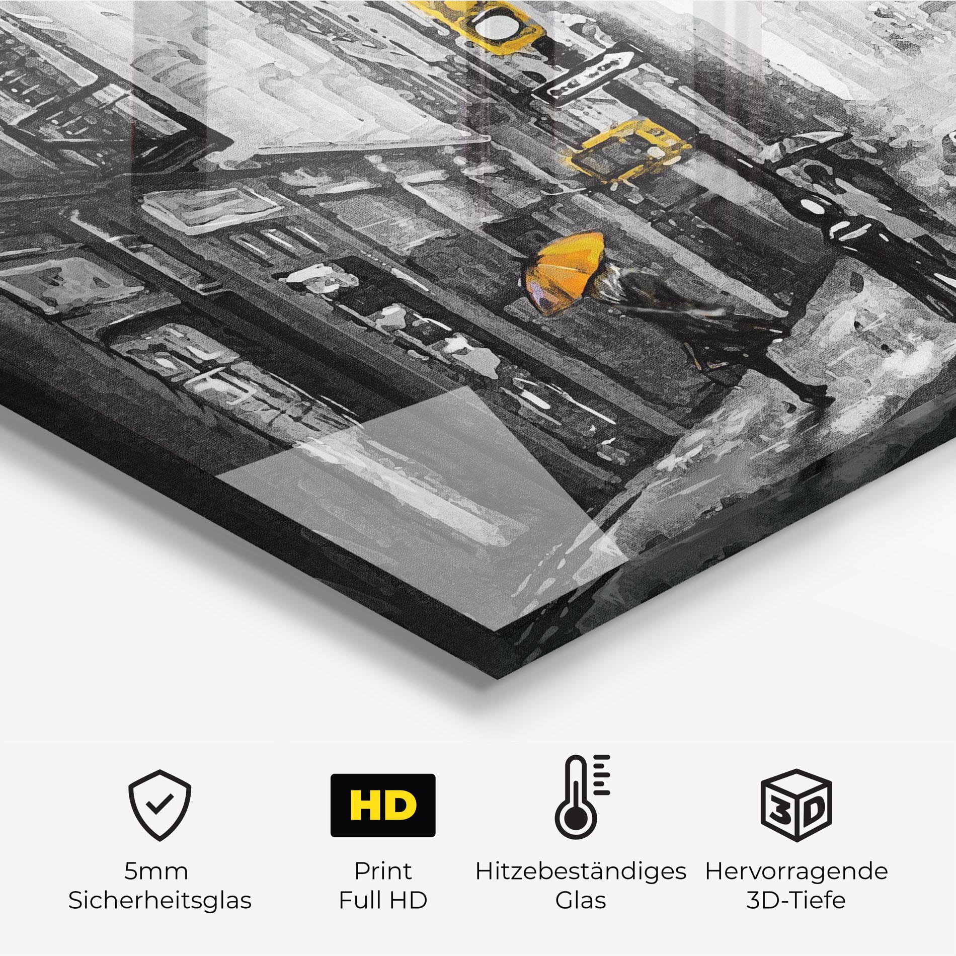 Küchenrückwand Glas New York Shades mockup 2