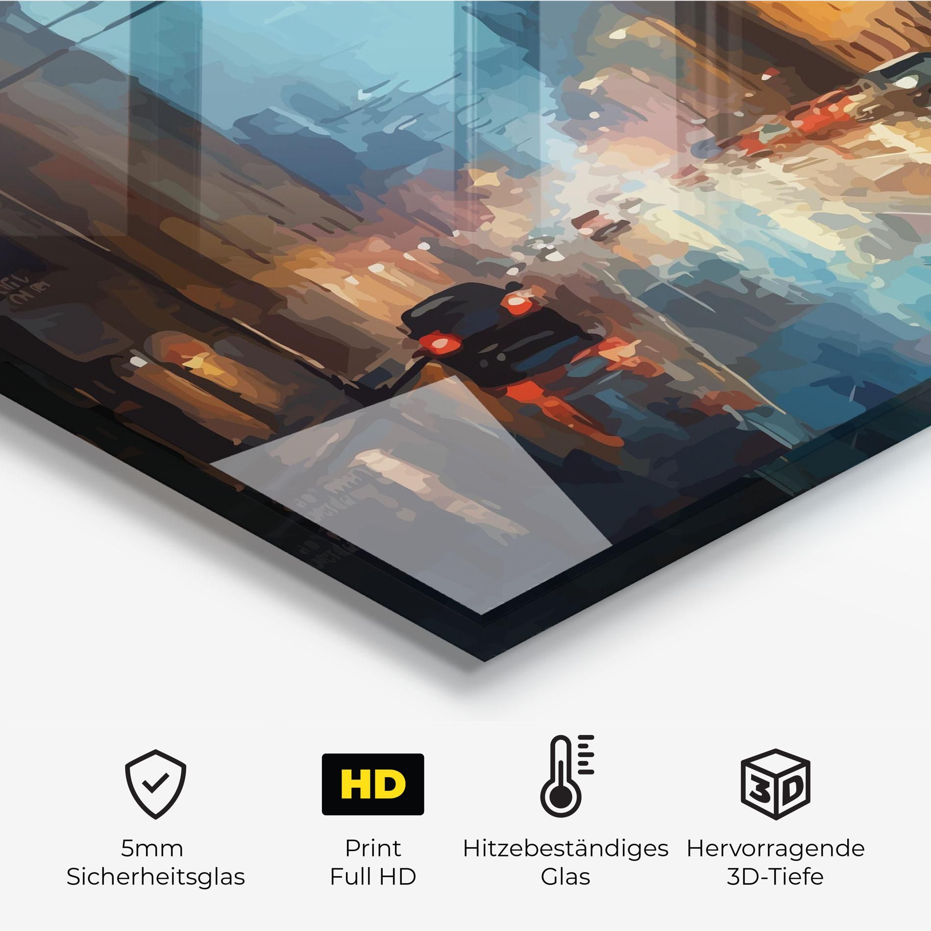 Red Car City Night mockup 2