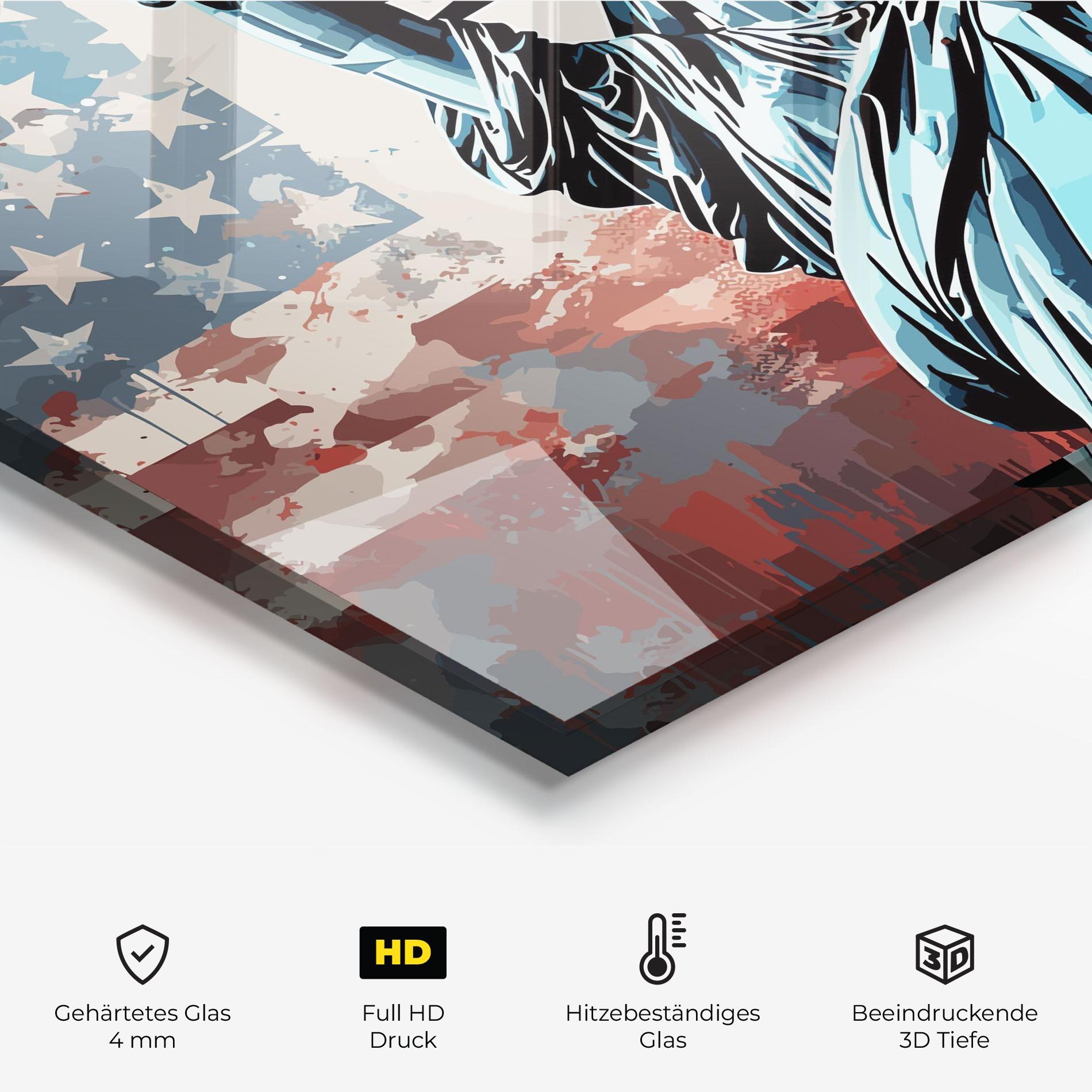 Küchenrückwand Glas Cultural Diversity Art mockup 2