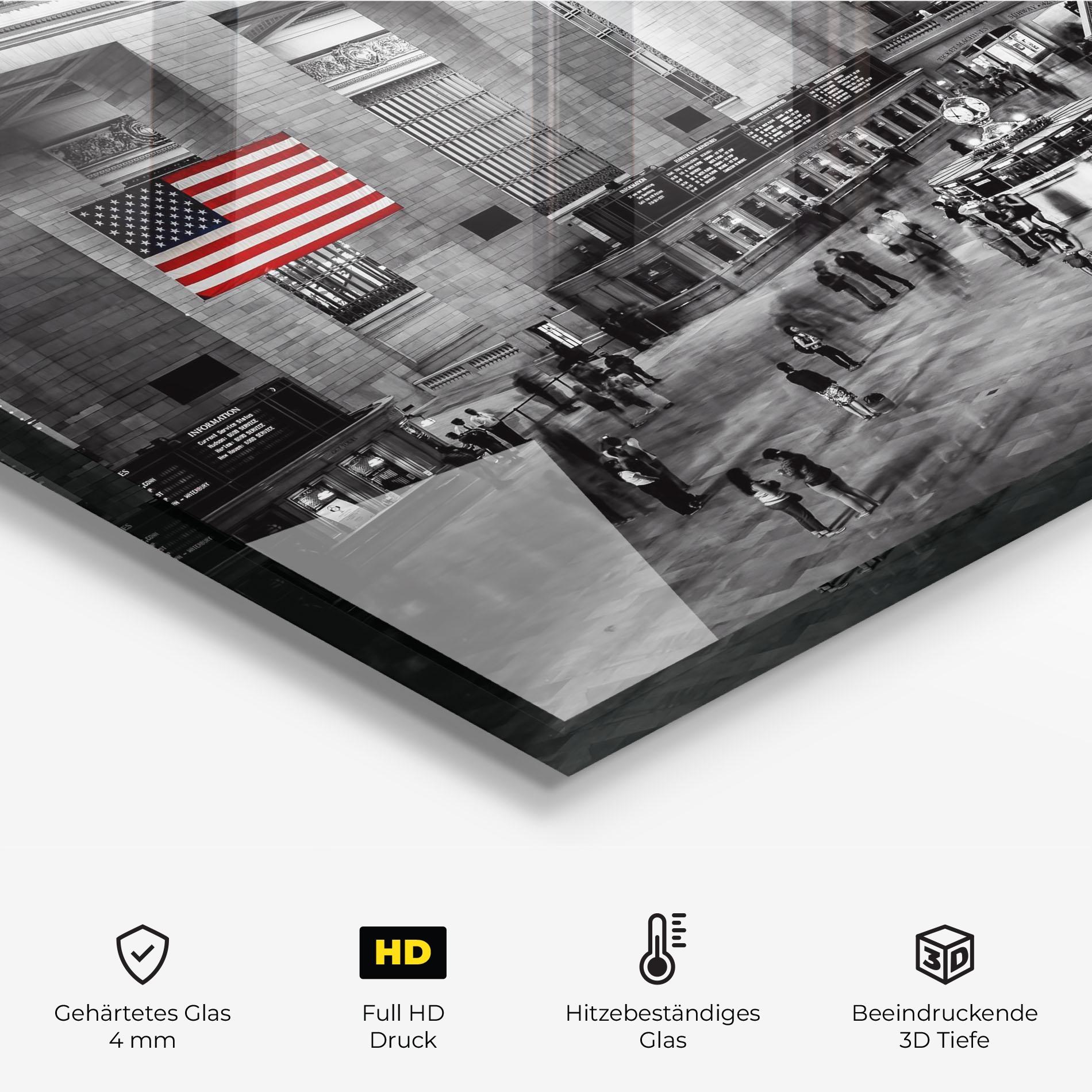 Küchenrückwand Glas New York Station mockup 2