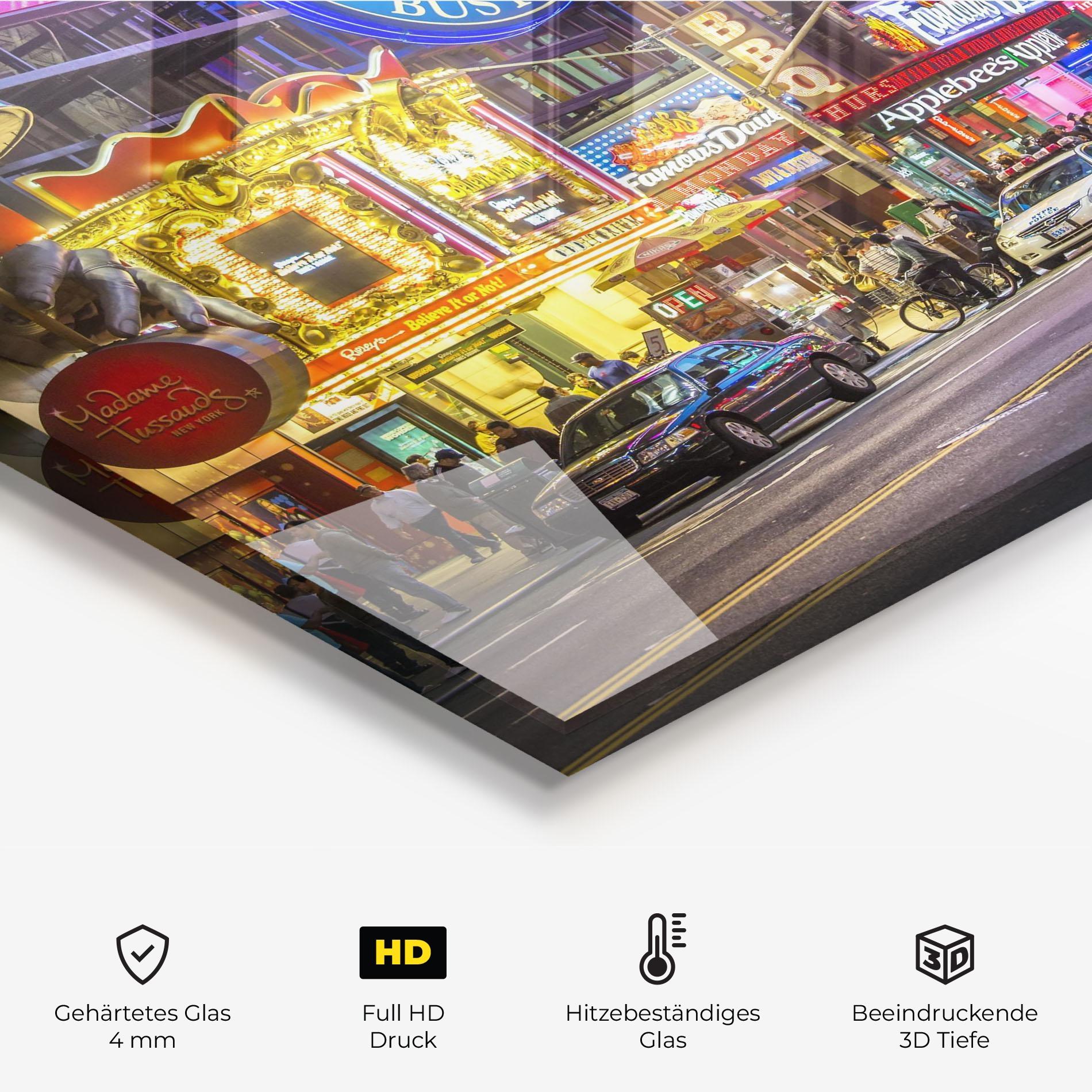 Küchenrückwand Glas New York Lights mockup 2