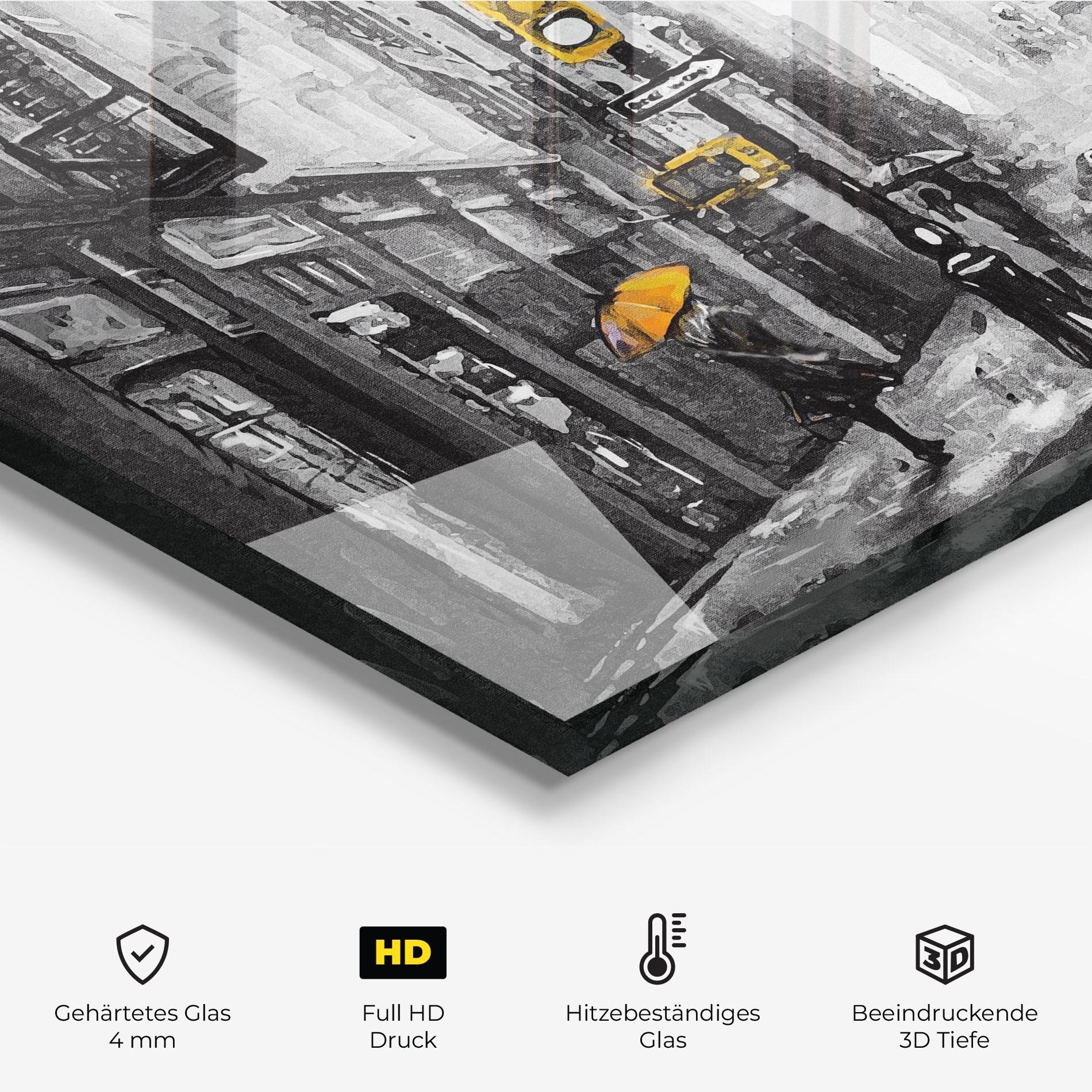 Küchenrückwand Glas New York Shades mockup 2