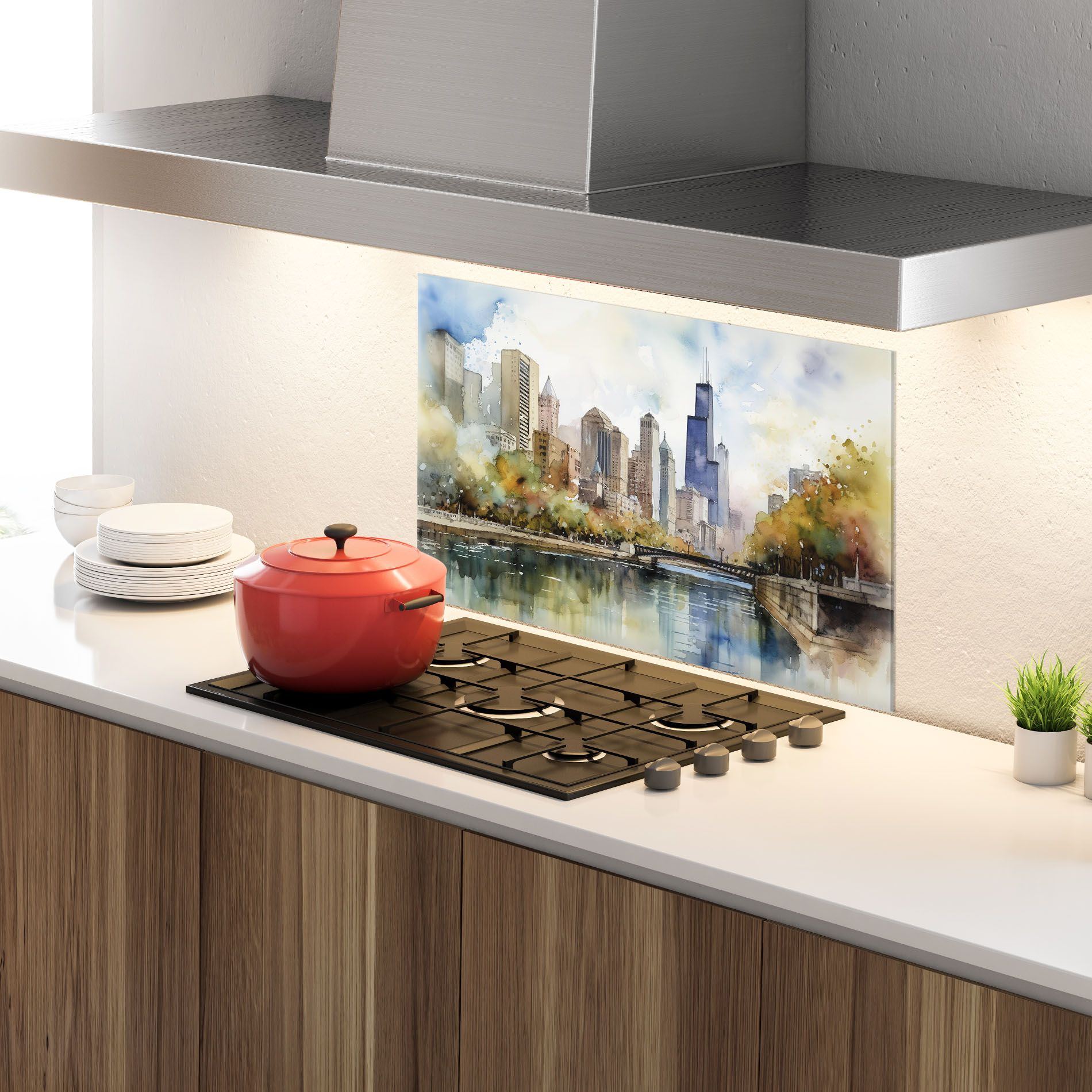 City Skyline Painting mockup 4