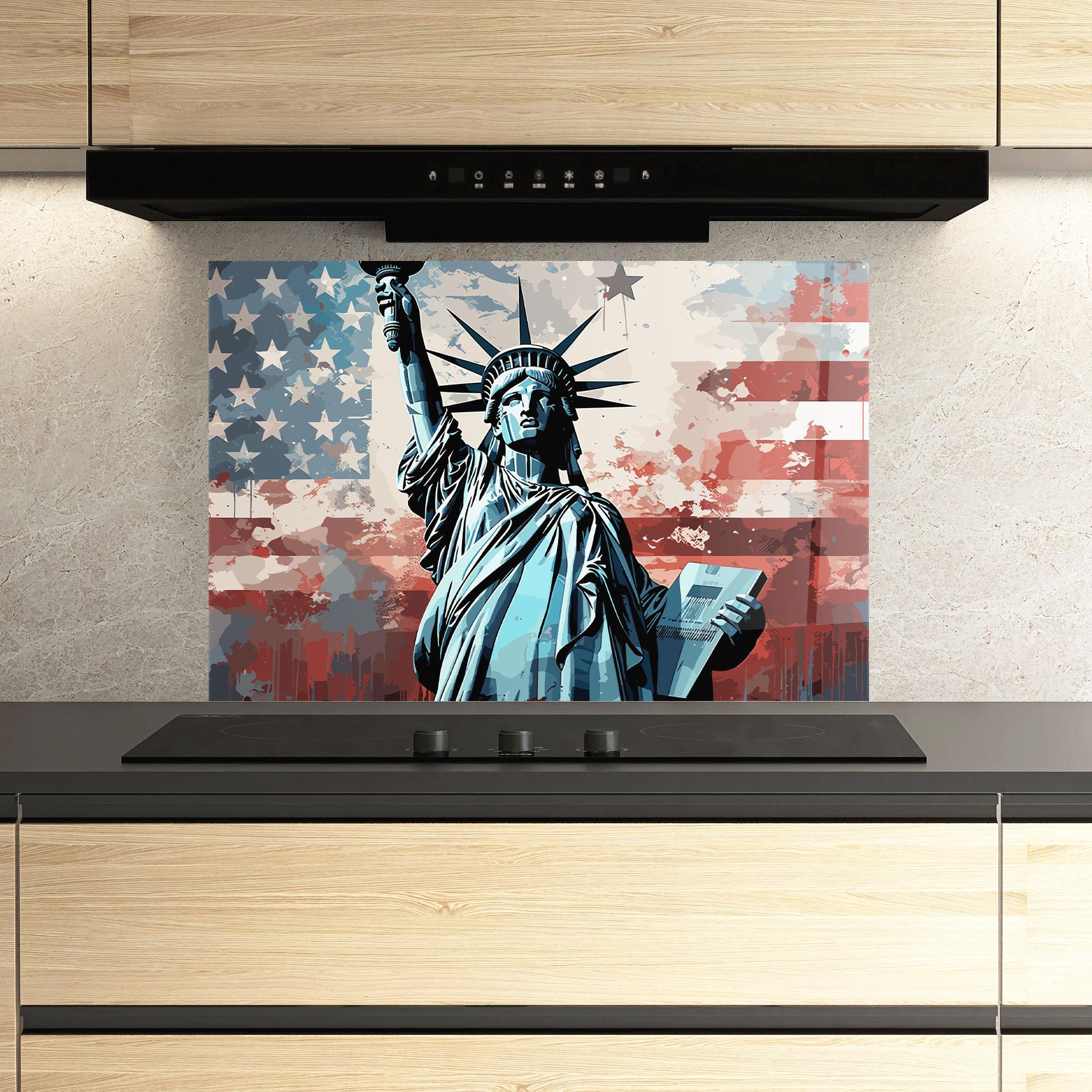 Küchenrückwand Glas Cultural Diversity Art mockup 3