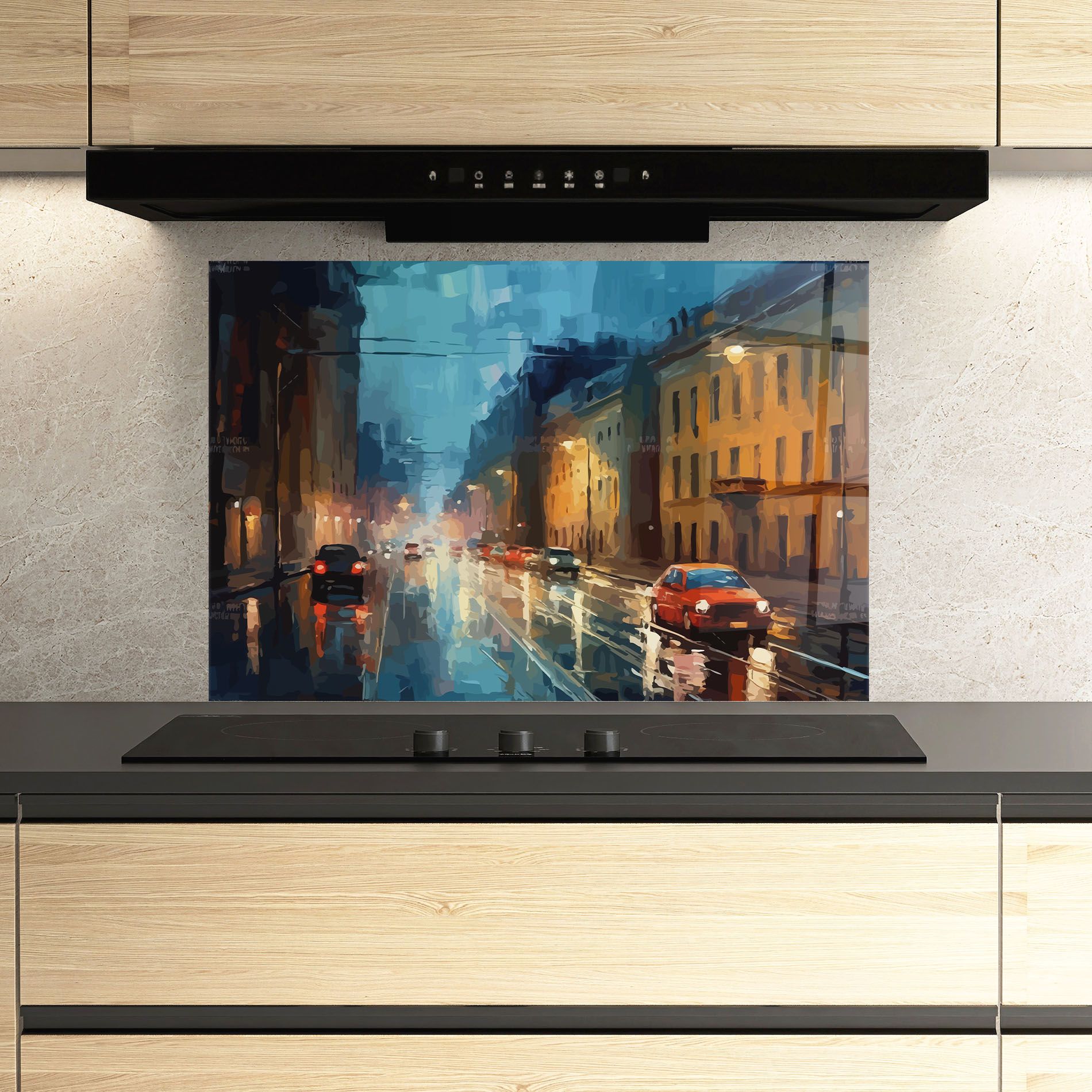 Red Car City Night mockup 3