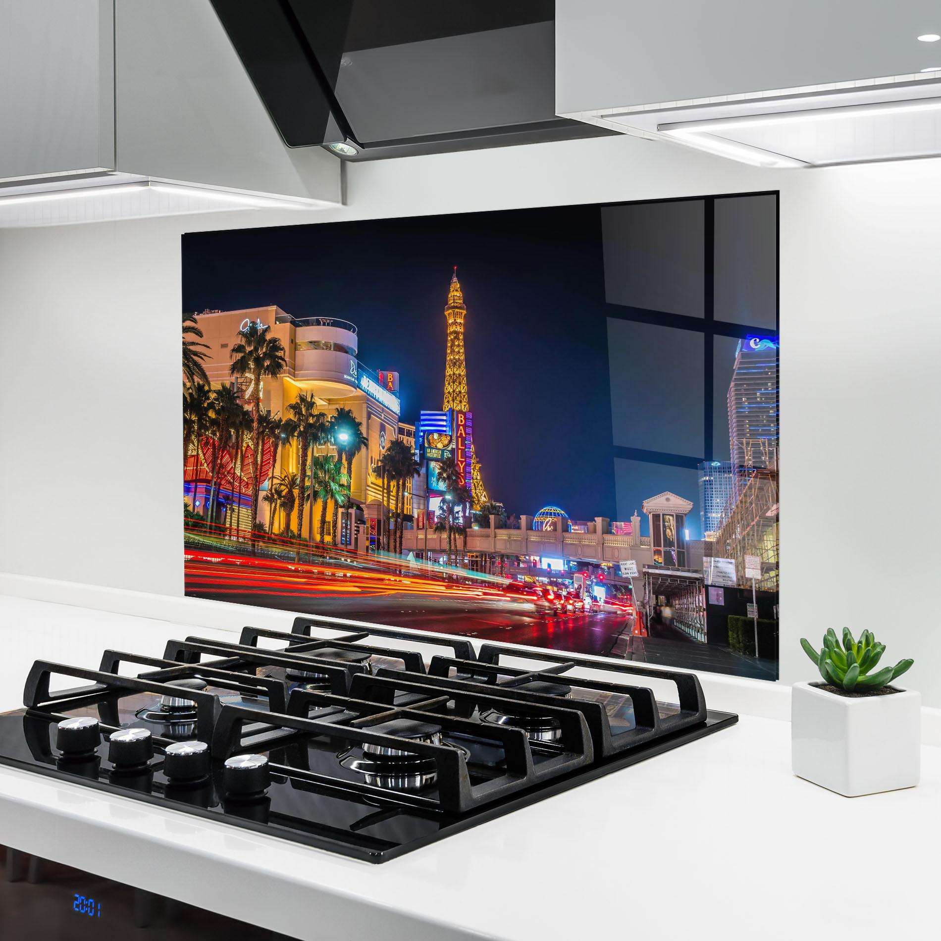 Küchenrückwand Glas Nevada Evening mockup 6