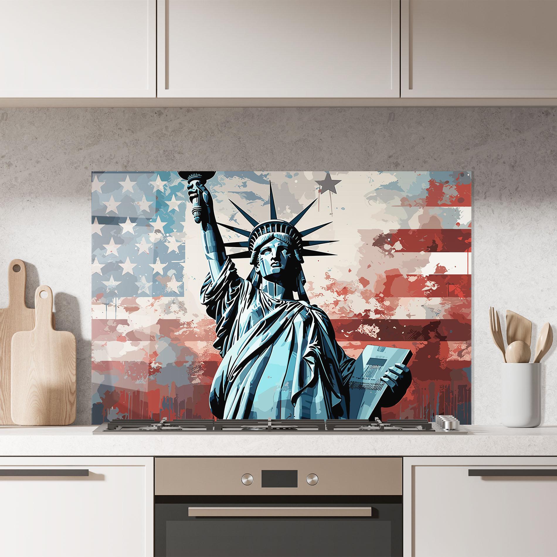 Küchenrückwand Glas Cultural Diversity Art mockup 7