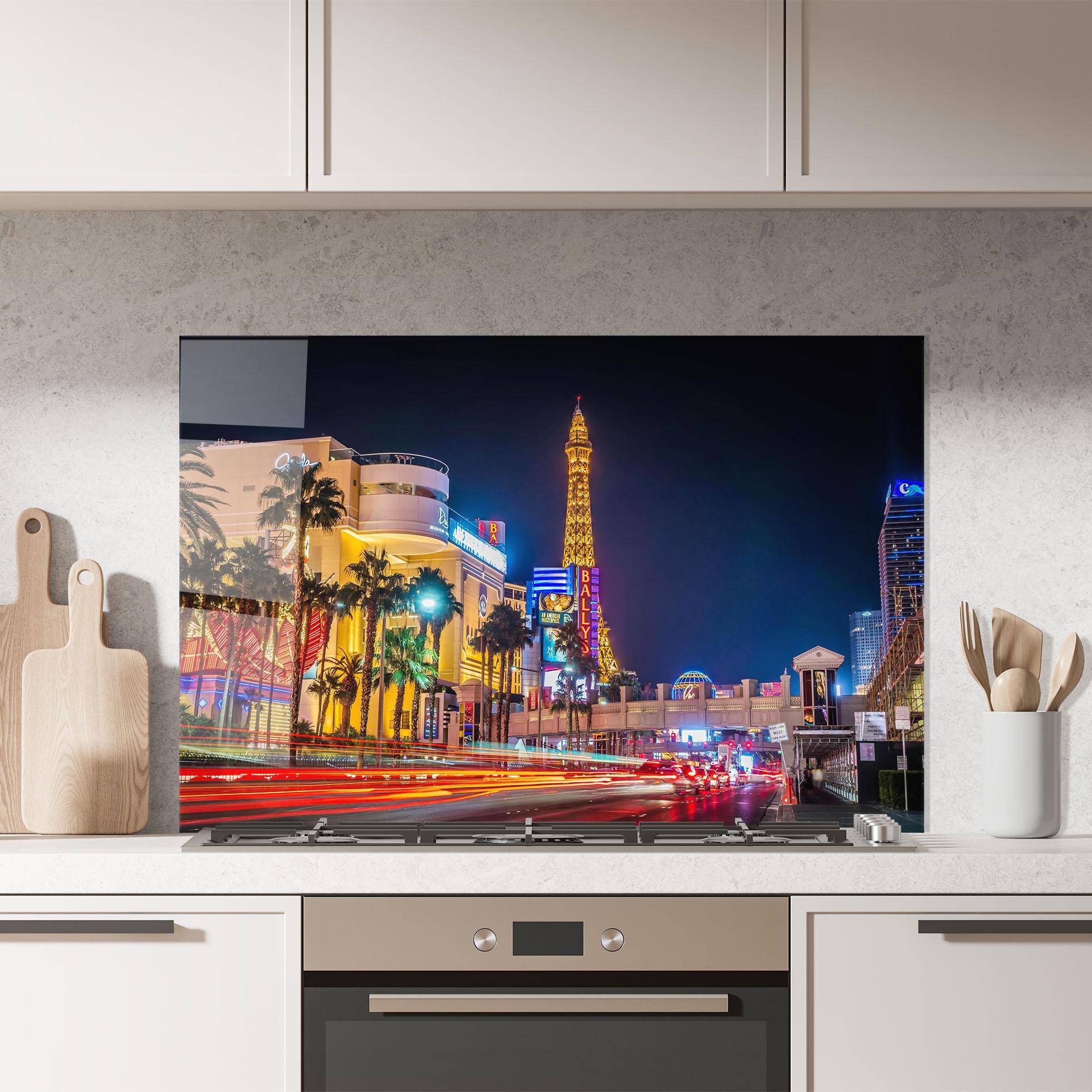 Küchenrückwand Glas Nevada Evening mockup 7