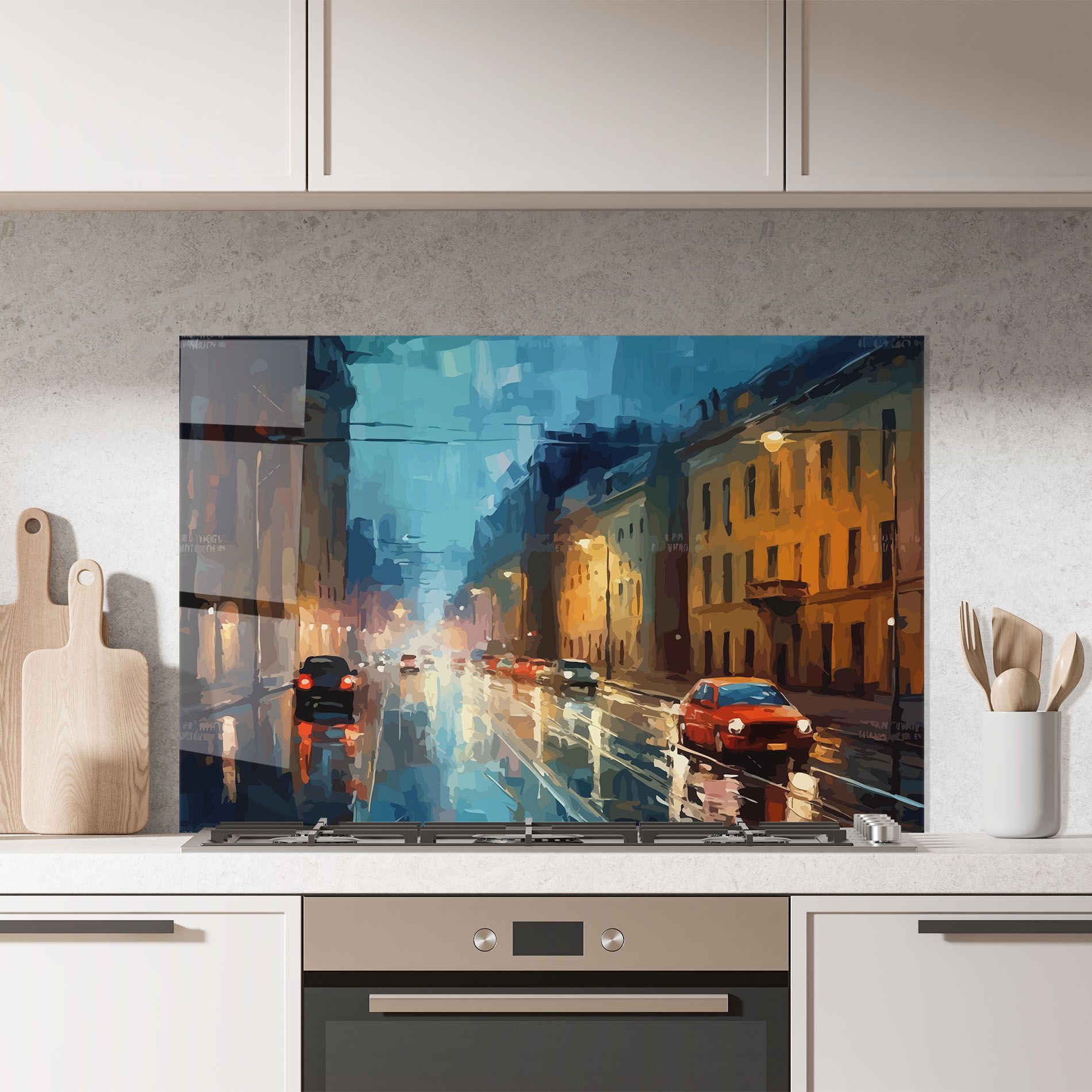 Red Car City Night mockup 7