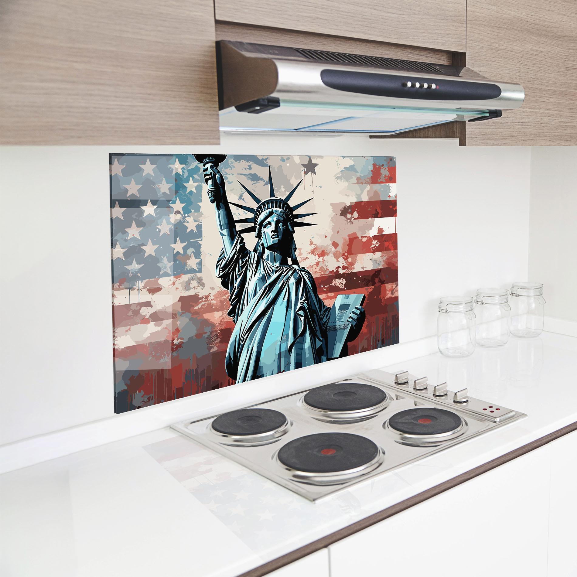 Küchenrückwand Glas Cultural Diversity Art mockup 8