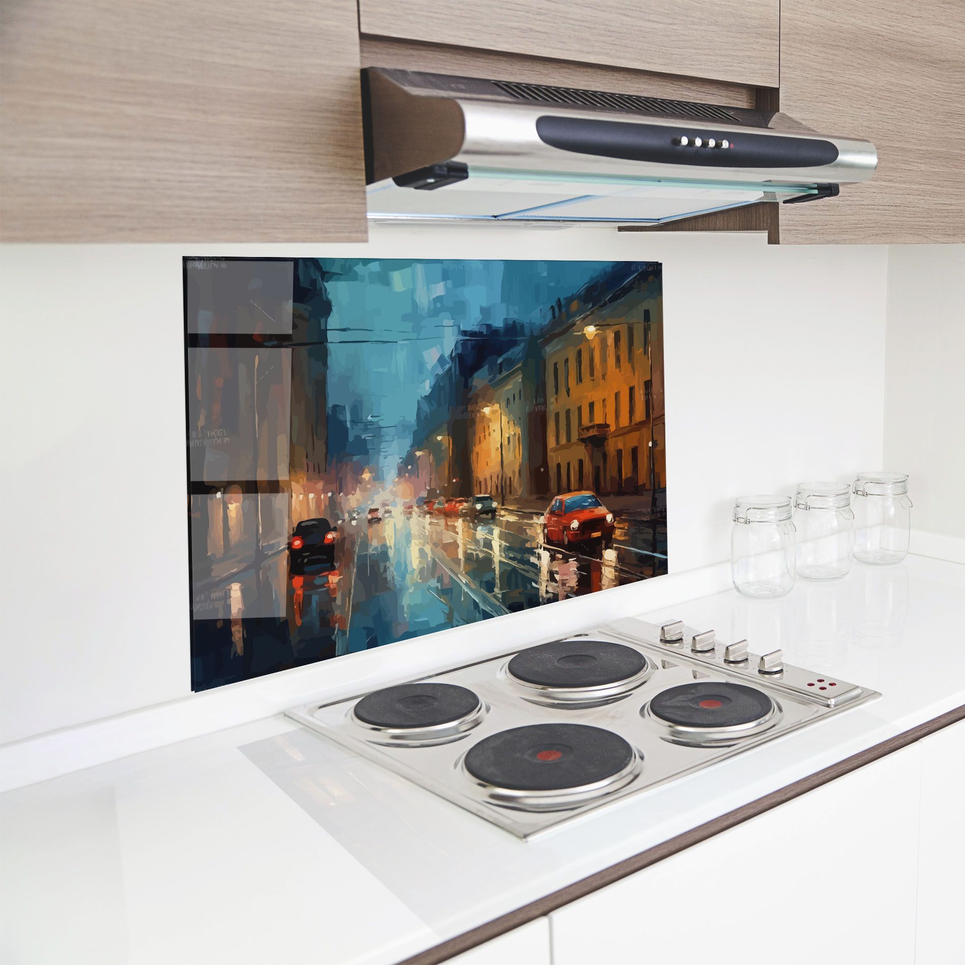 Red Car City Night mockup 8