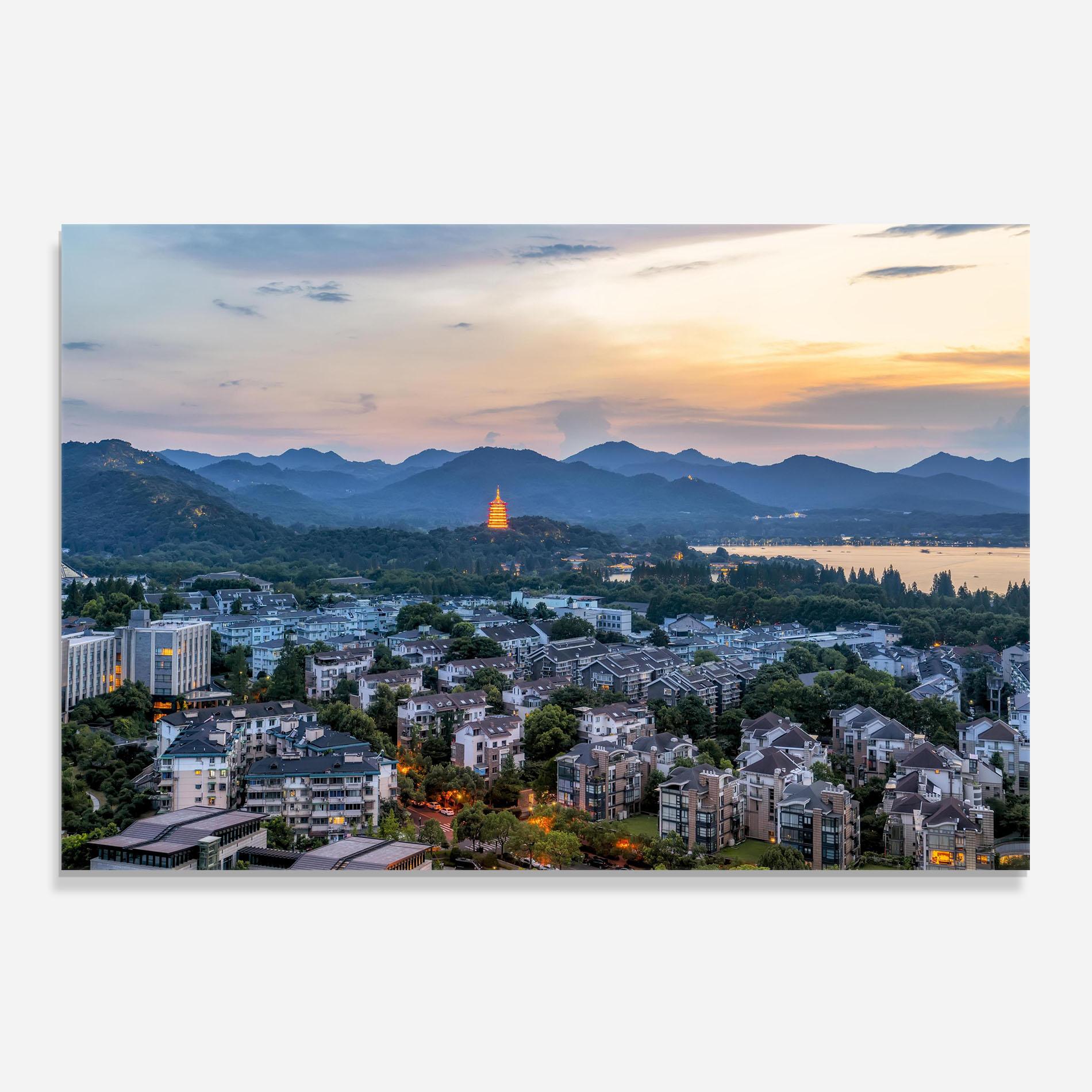 Küchenrückwand Glas Hangzhou China mockup 0