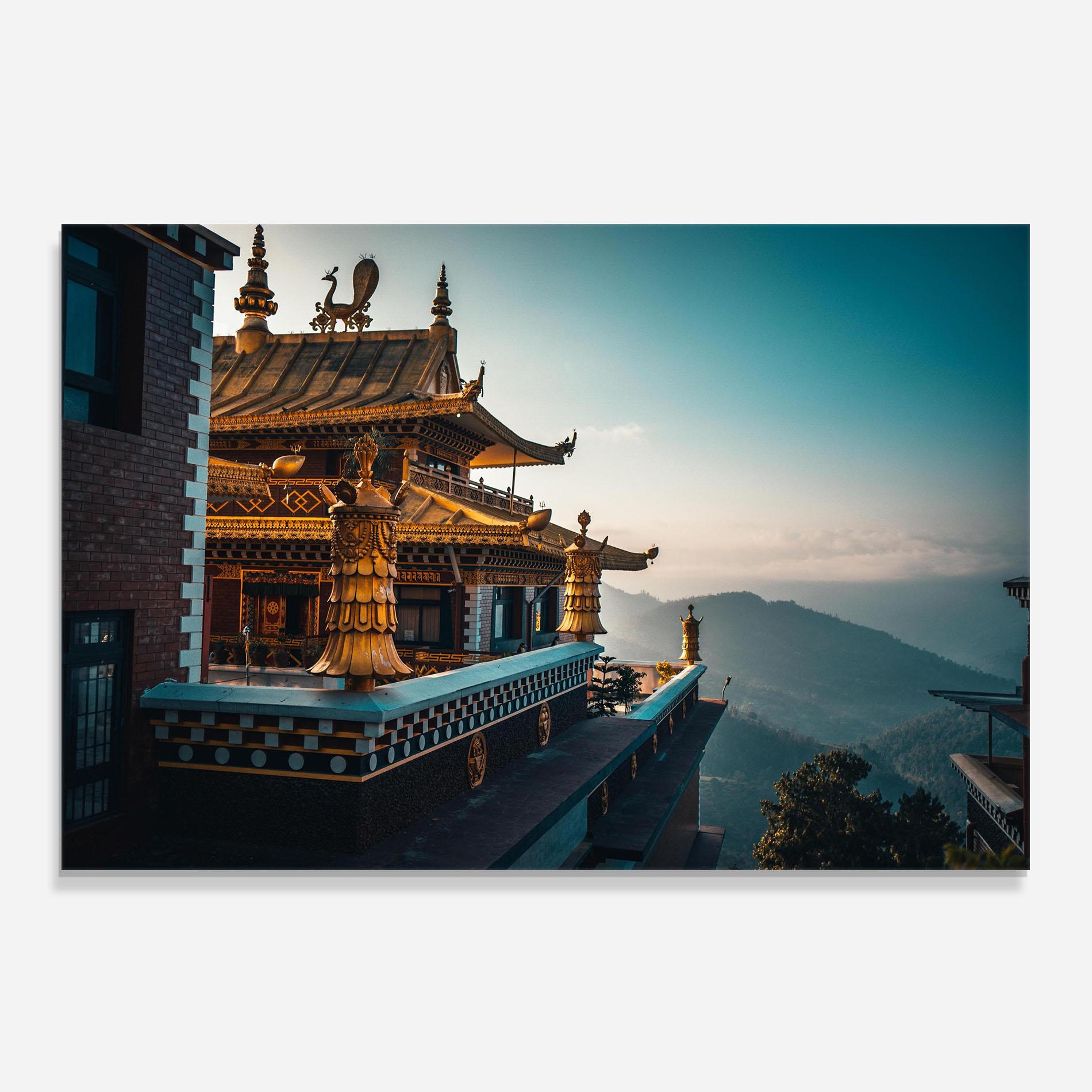 Küchenrückwand Glas Namo Buddha mockup 0