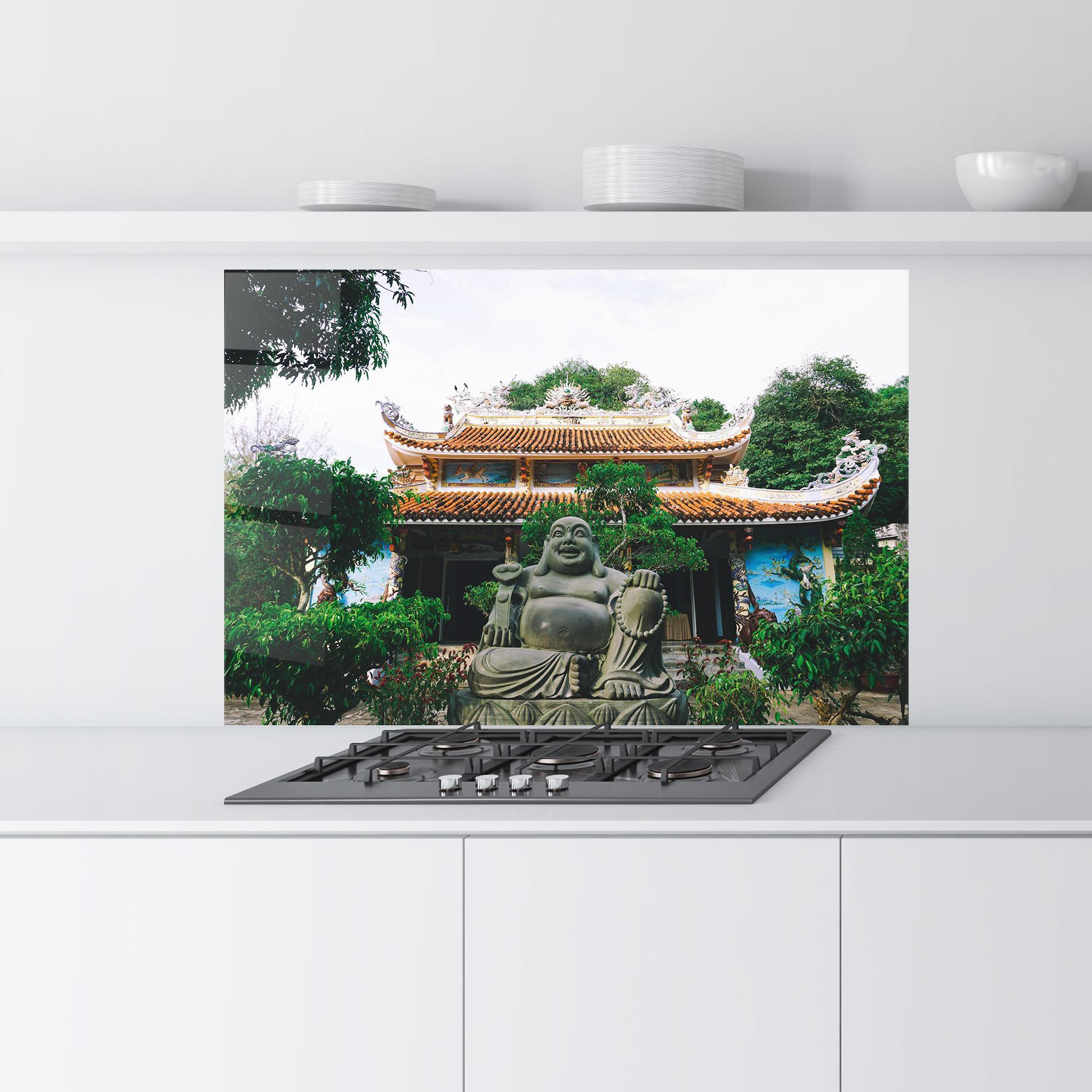 Küchenrückwand Glas Danang S Marble mockup 9