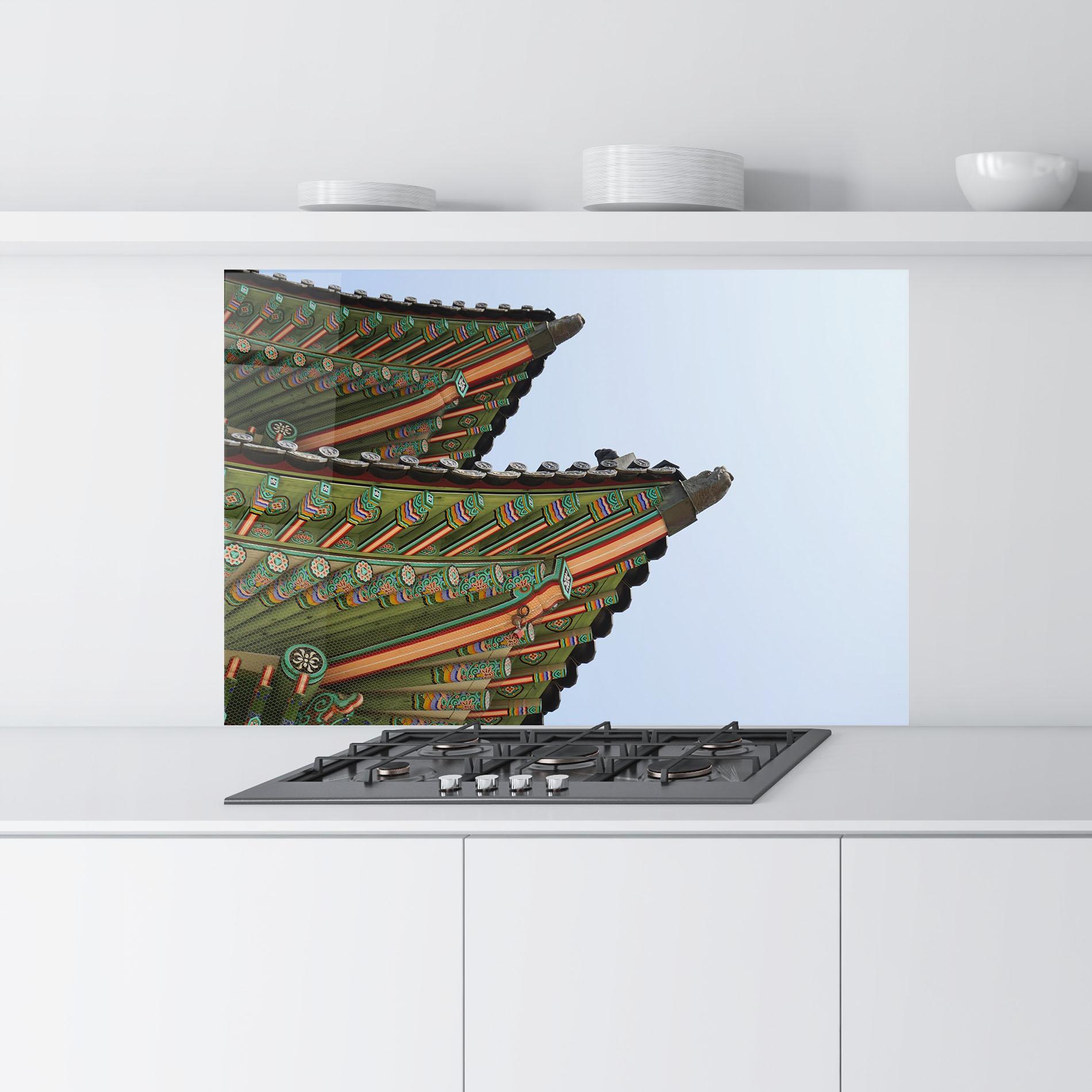 Küchenrückwand Glas Gyeongbokgung View mockup 9