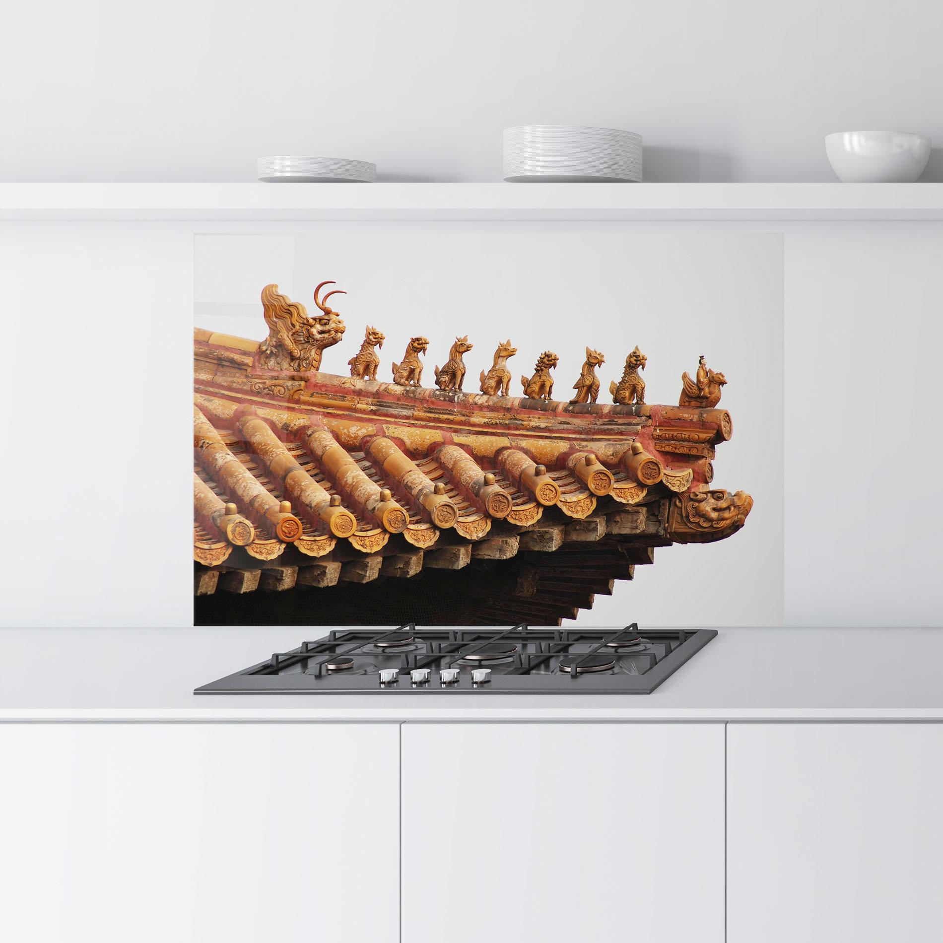 Küchenrückwand Glas Imperial Roof mockup 9