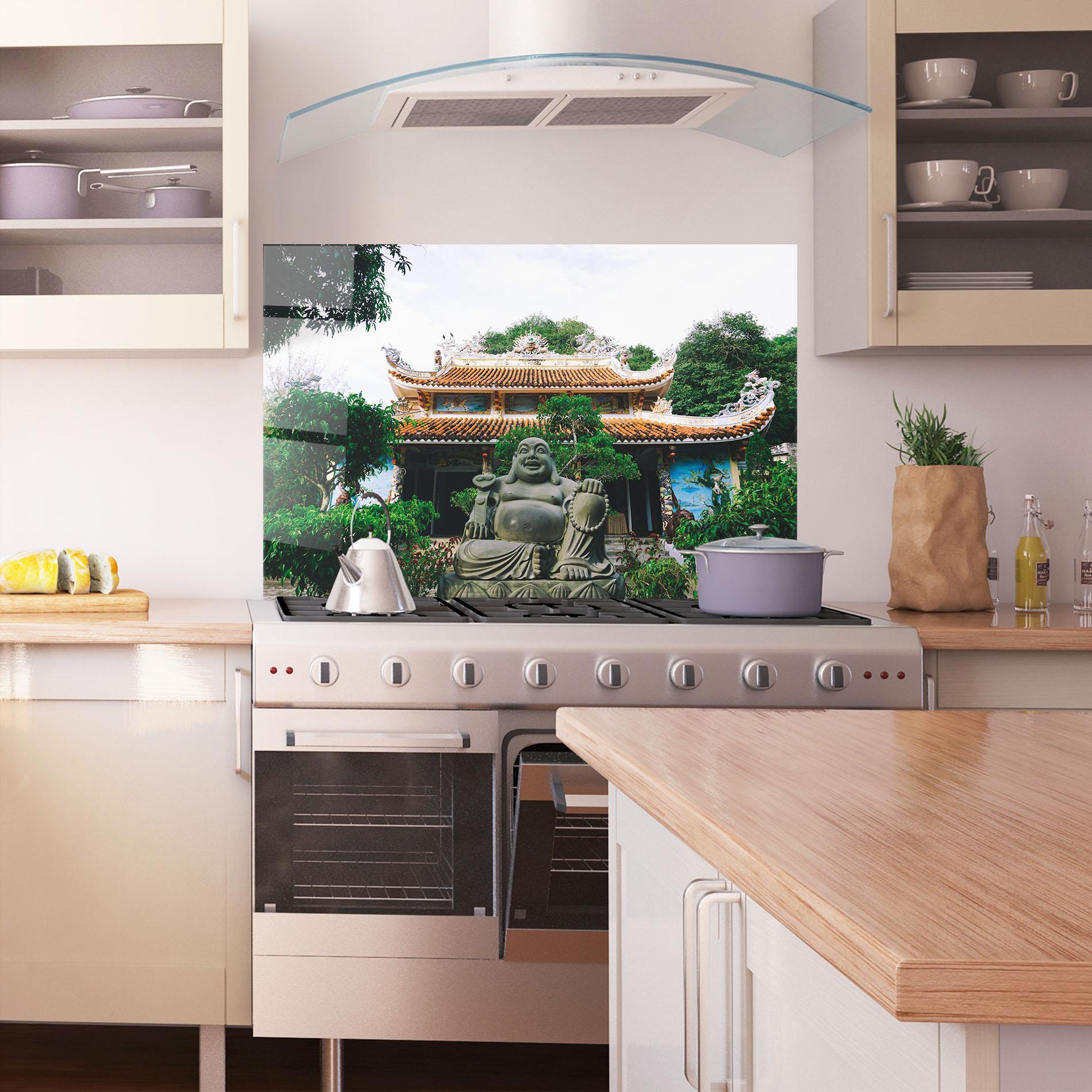 Küchenrückwand Glas Danang S Marble mockup 1