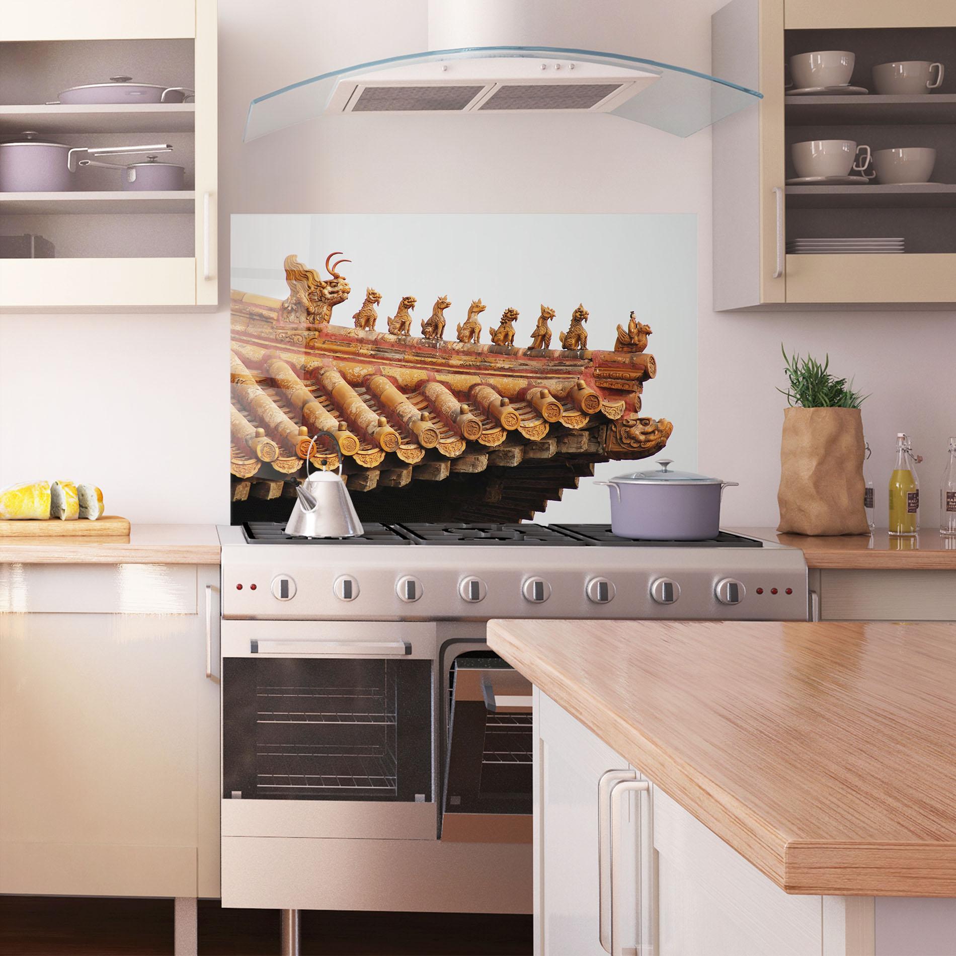 Küchenrückwand Glas Imperial Roof mockup 1