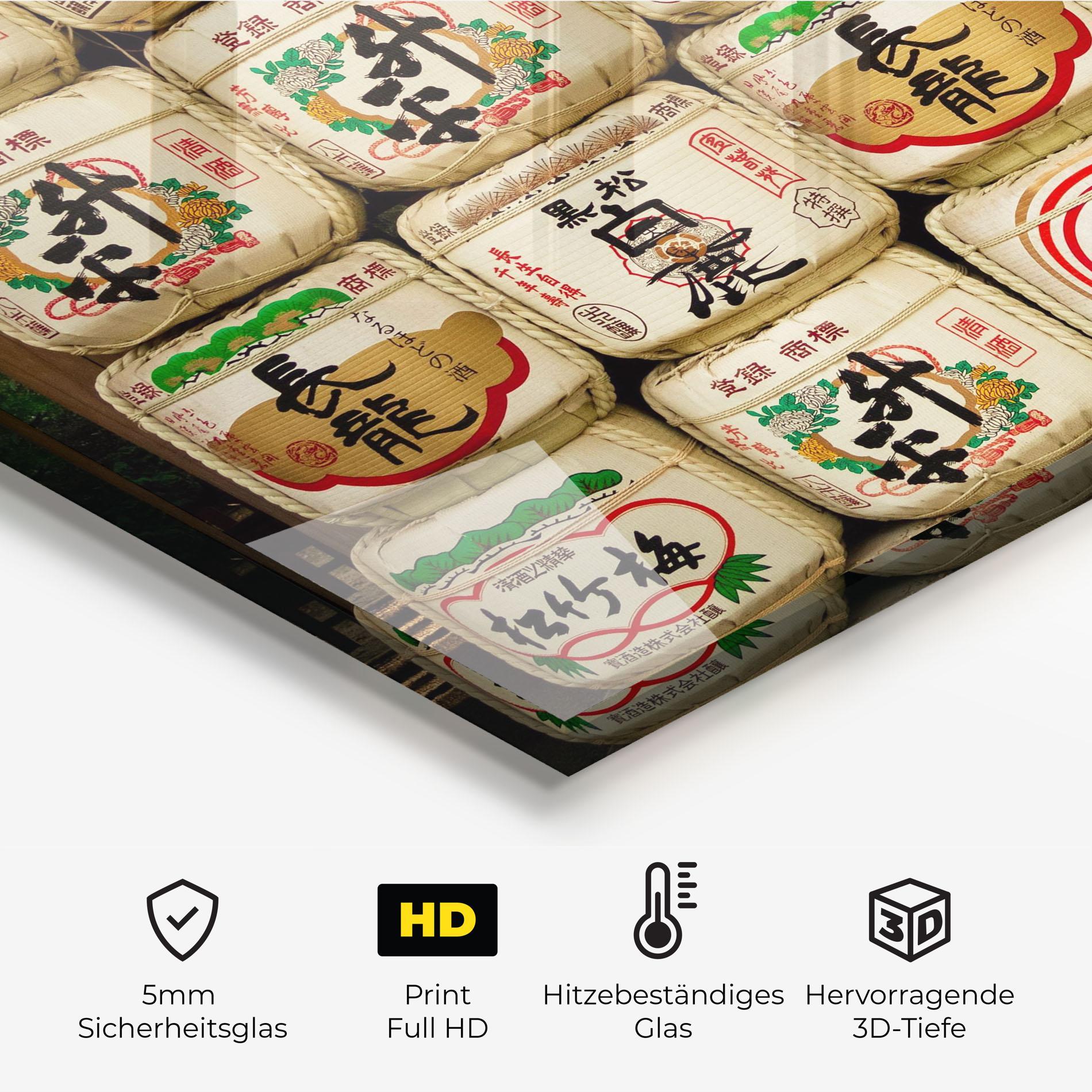 Küchenrückwand Glas Meiji Jingu Shrine mockup 2