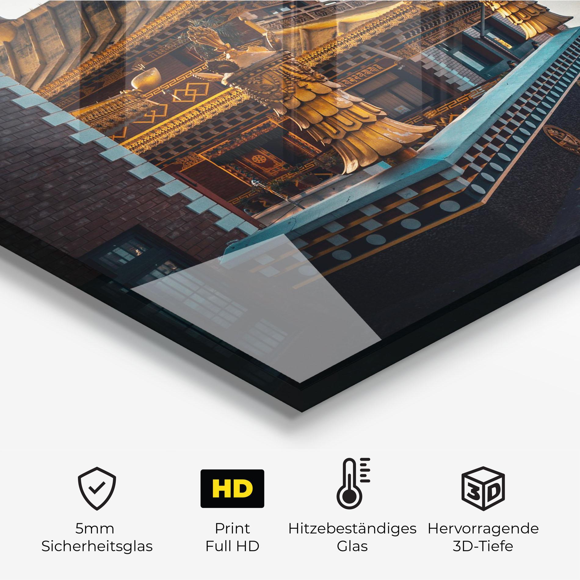 Küchenrückwand Glas Namo Buddha mockup 2