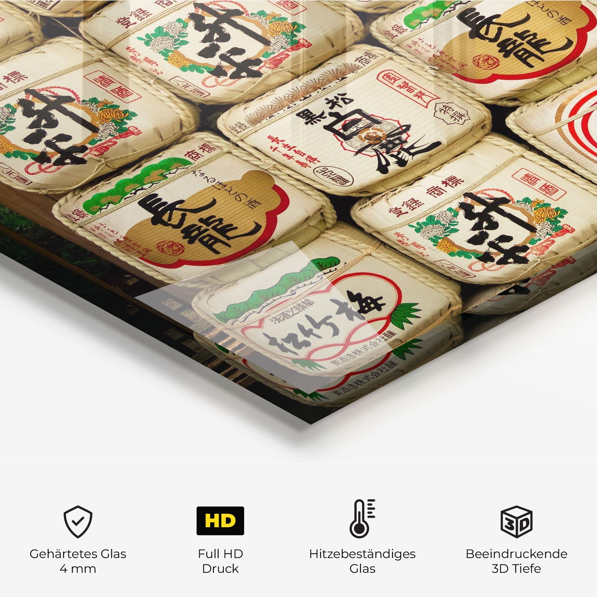 Küchenrückwand Glas Meiji Jingu Shrine mockup 2