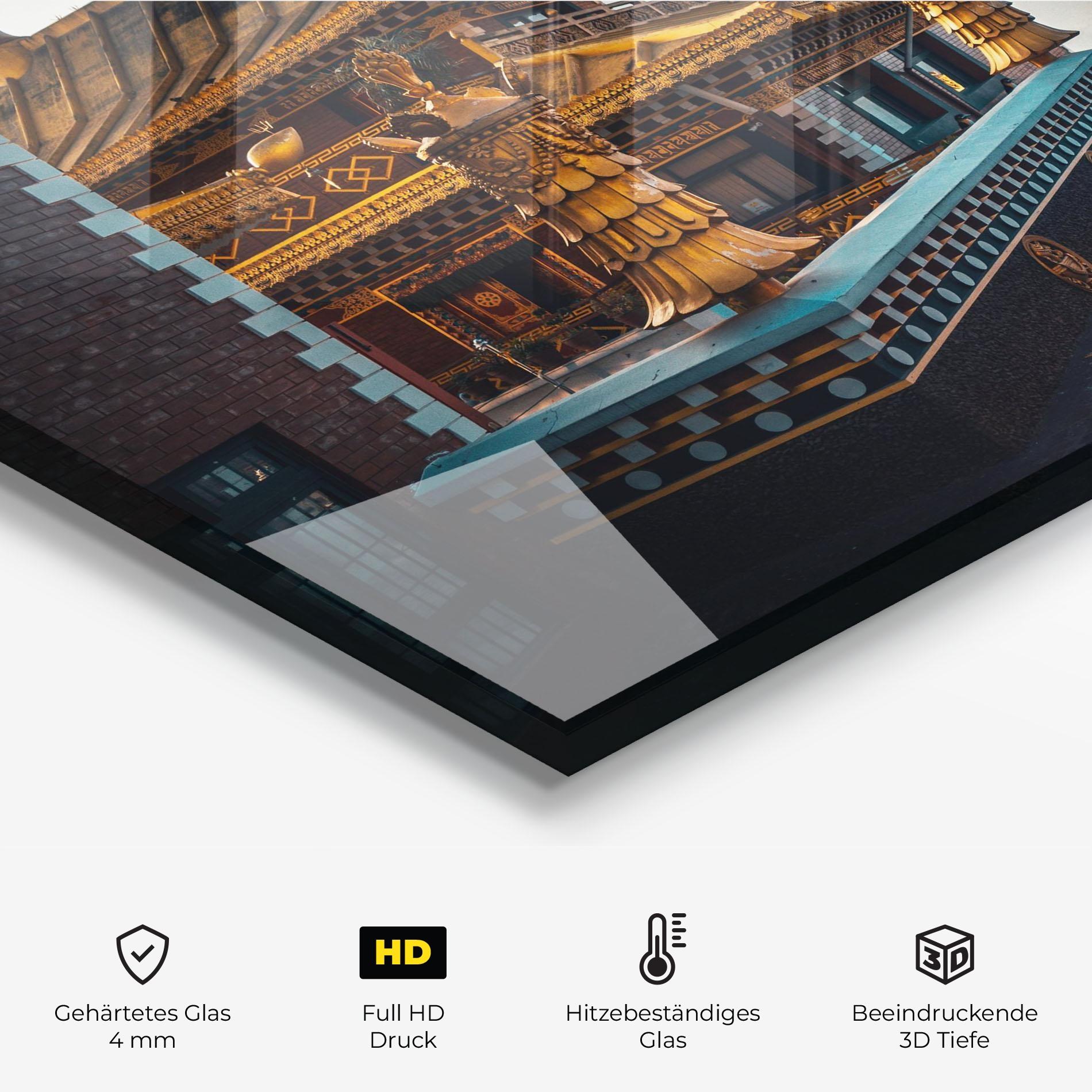 Küchenrückwand Glas Namo Buddha mockup 2