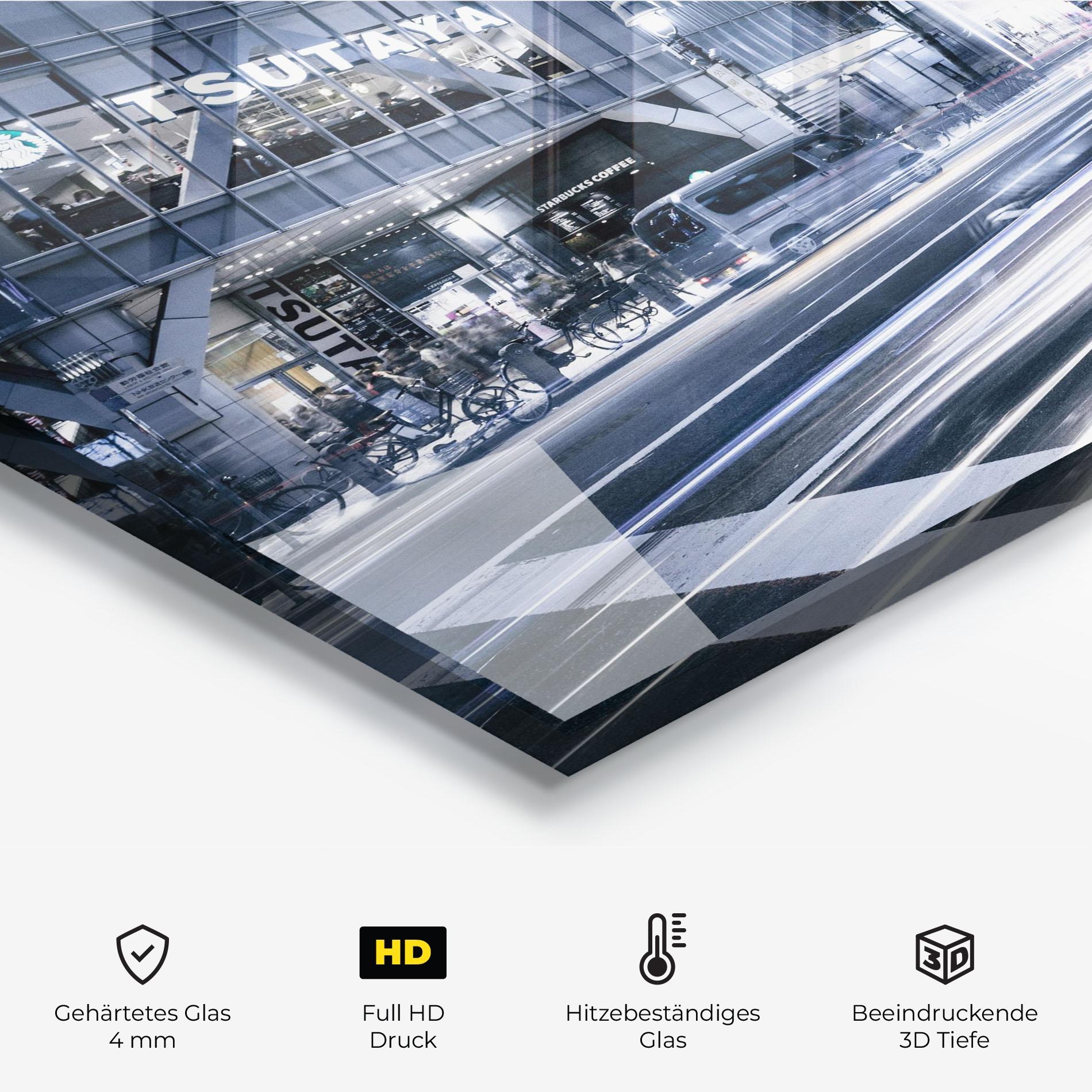 Küchenrückwand Glas Road Traffic mockup 2