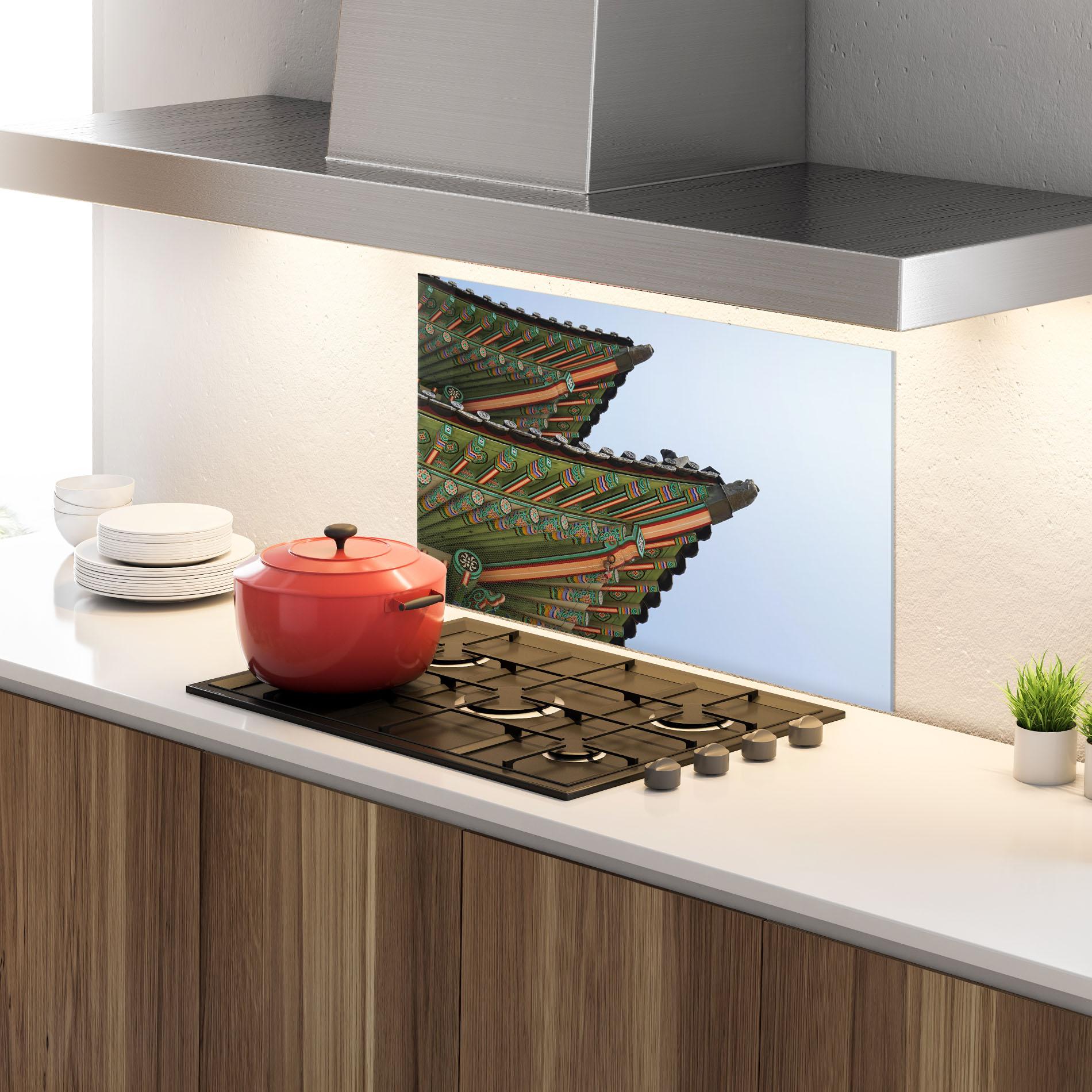 Küchenrückwand Glas Gyeongbokgung View mockup 4