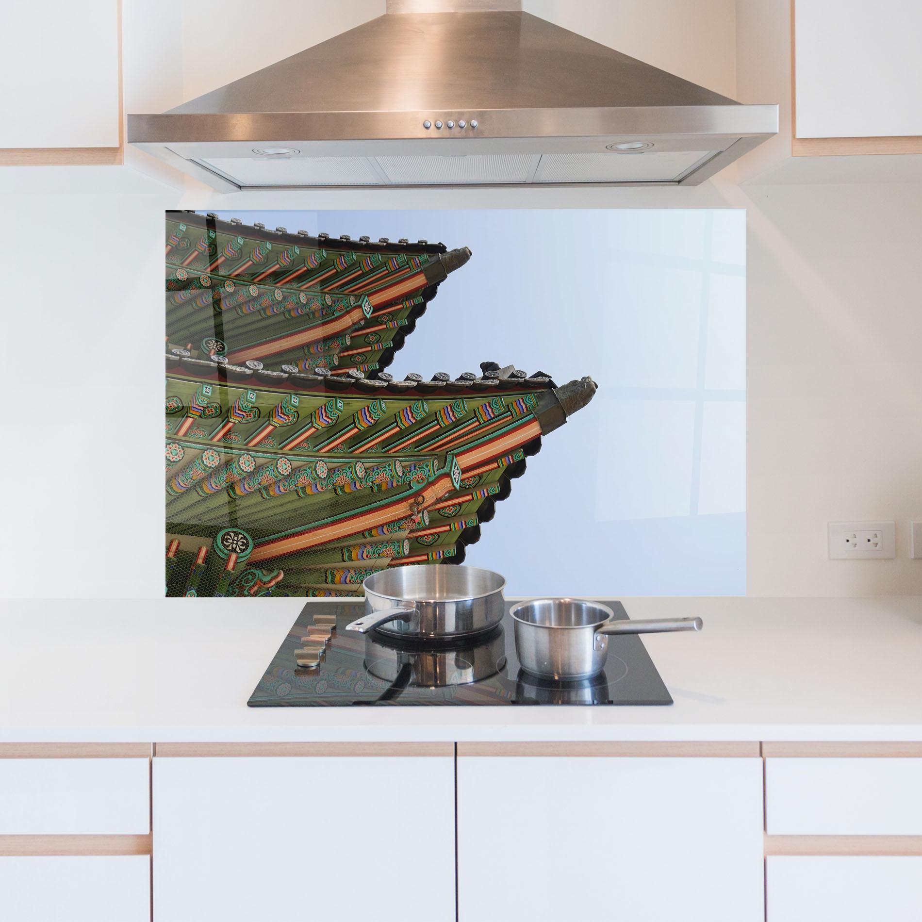 Küchenrückwand Glas Gyeongbokgung View mockup 5