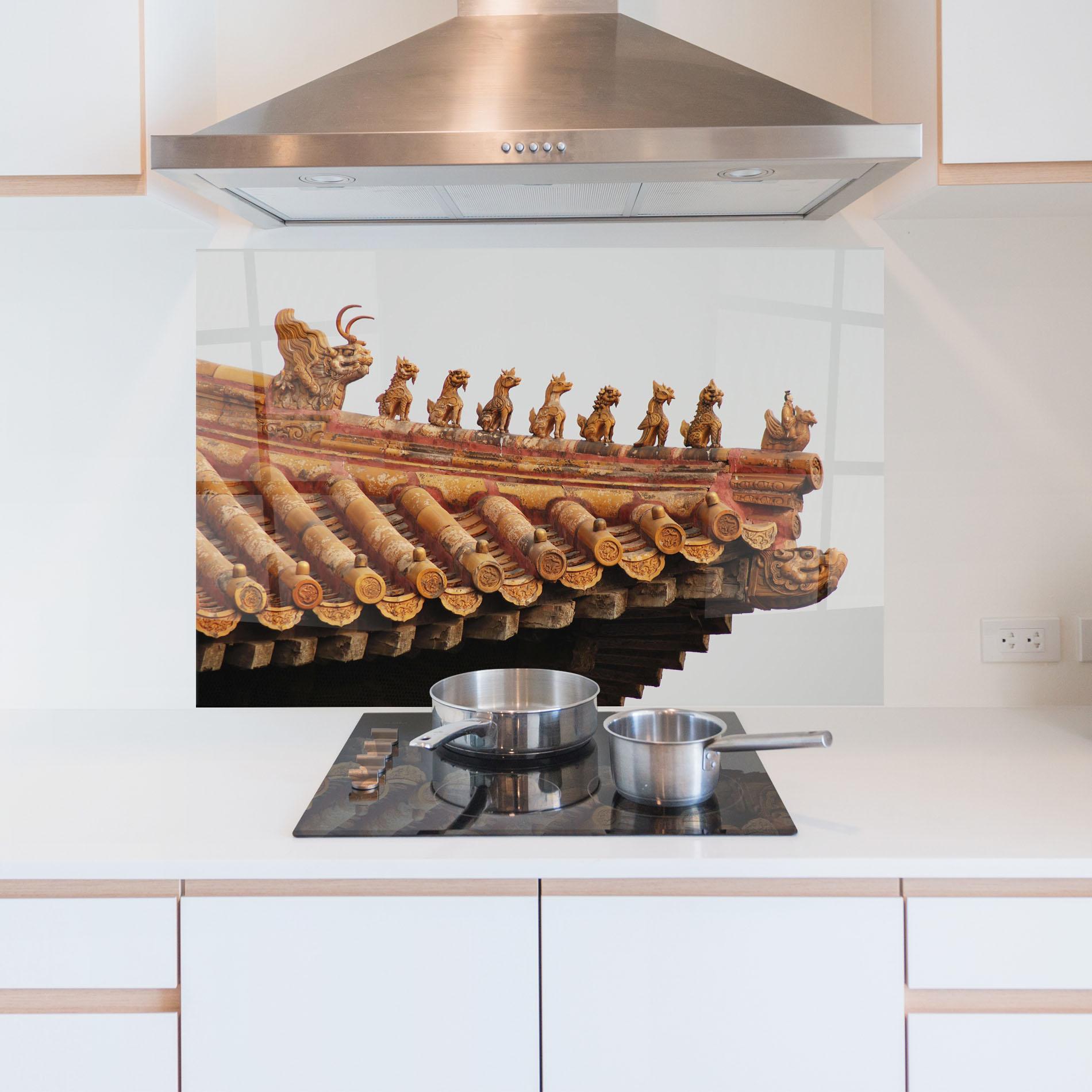 Küchenrückwand Glas Imperial Roof mockup 5