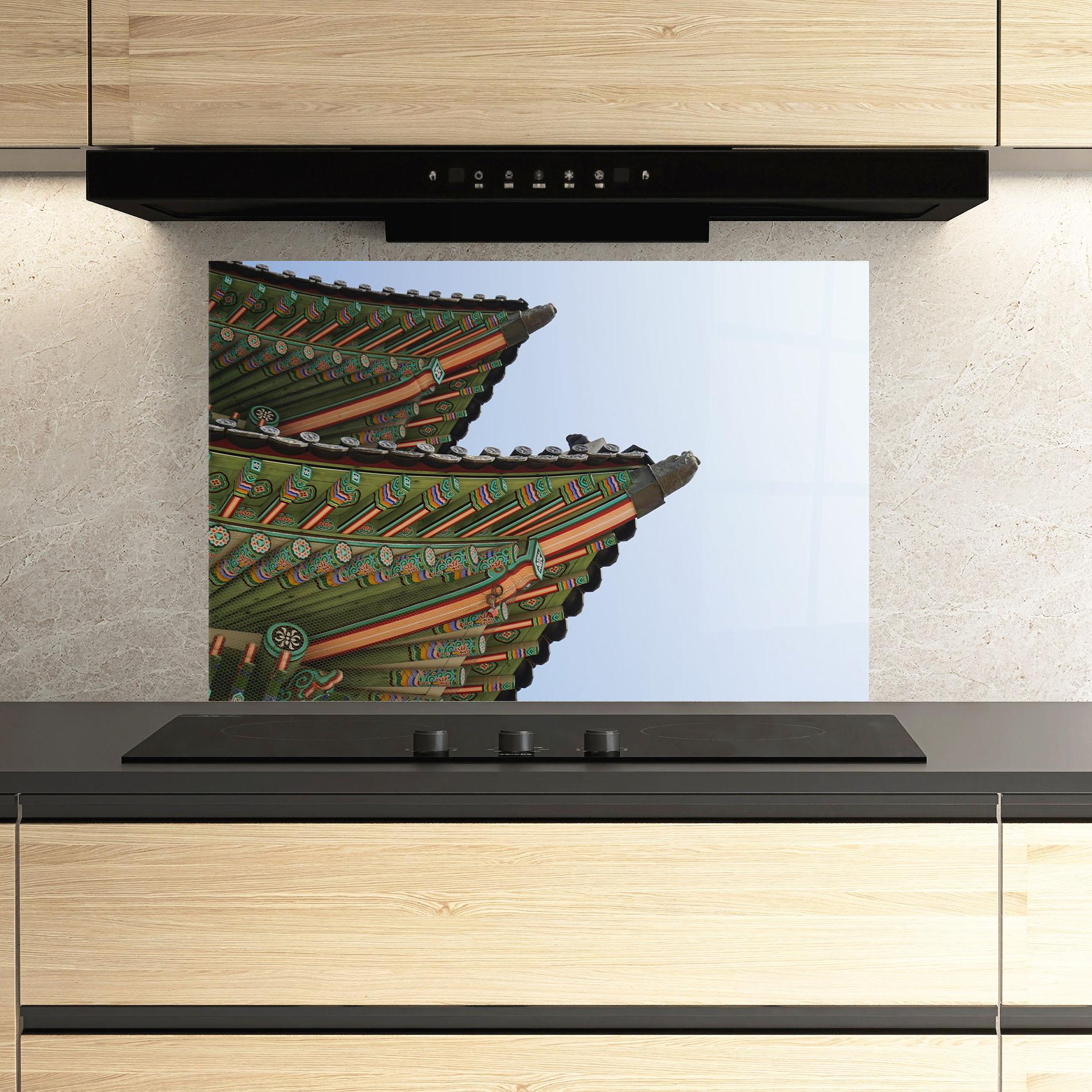 Küchenrückwand Glas Gyeongbokgung View mockup 3