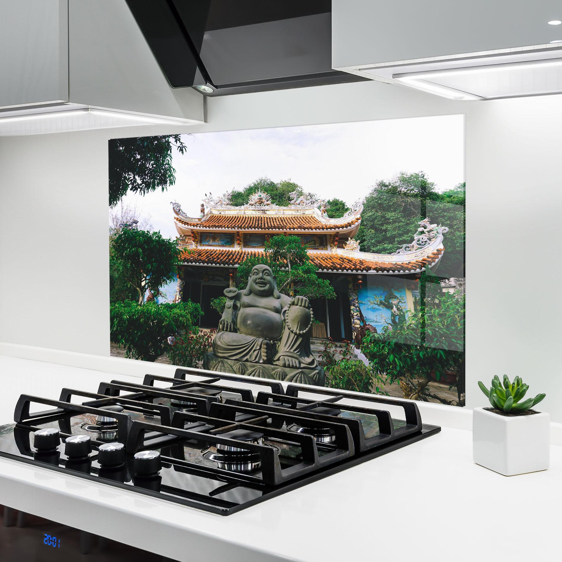 Küchenrückwand Glas Danang S Marble mockup 6