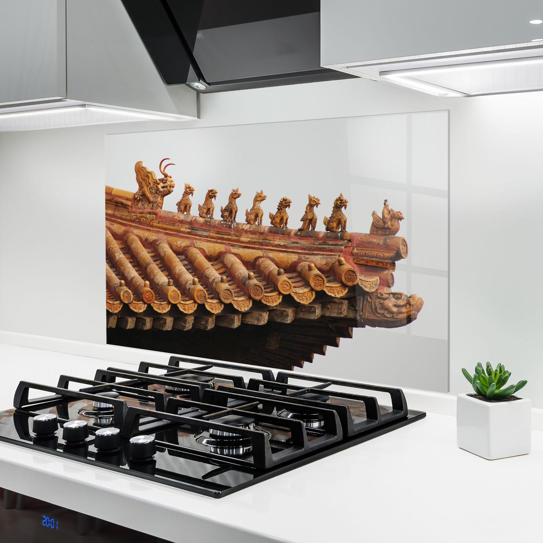 Küchenrückwand Glas Imperial Roof mockup 6