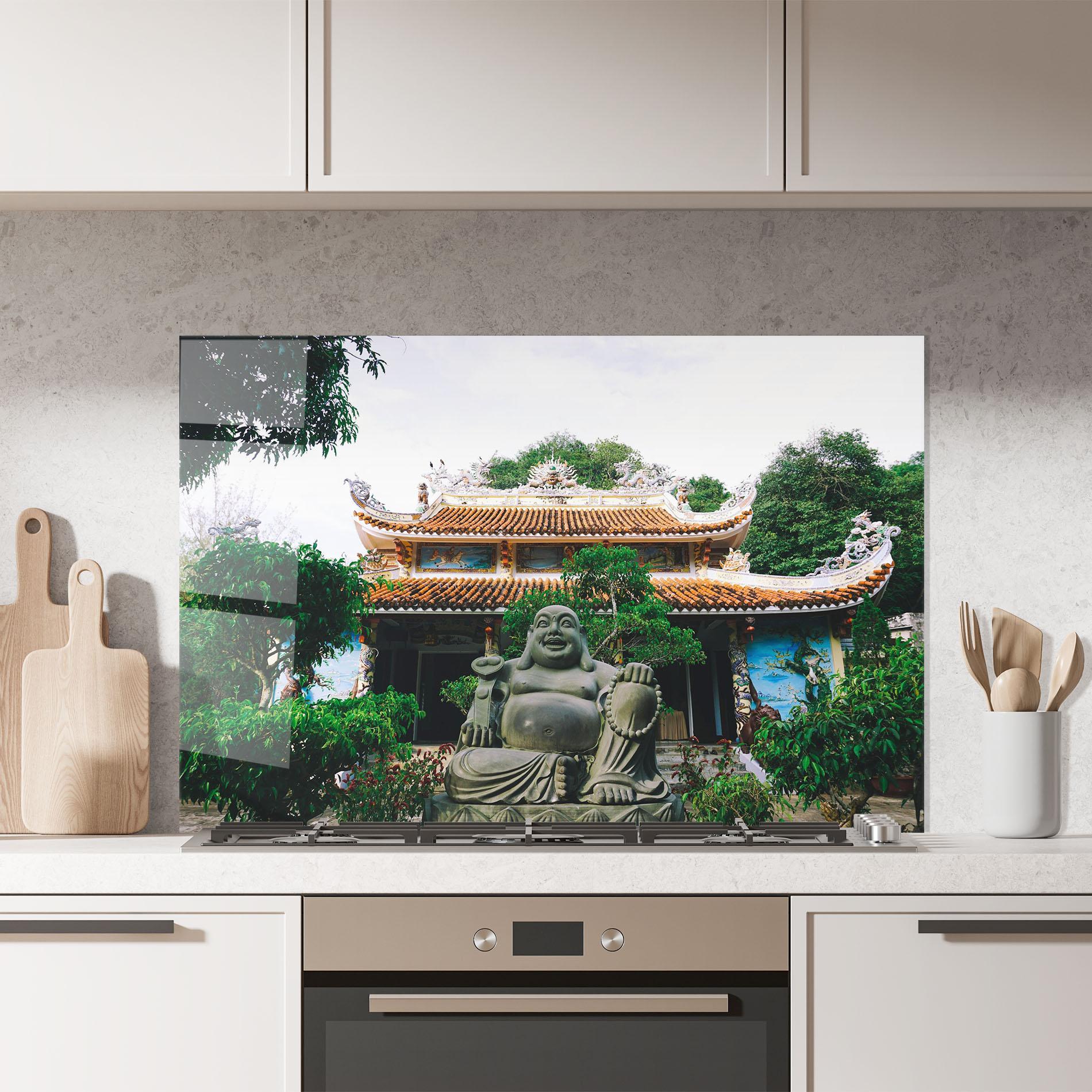 Küchenrückwand Glas Danang S Marble mockup 7