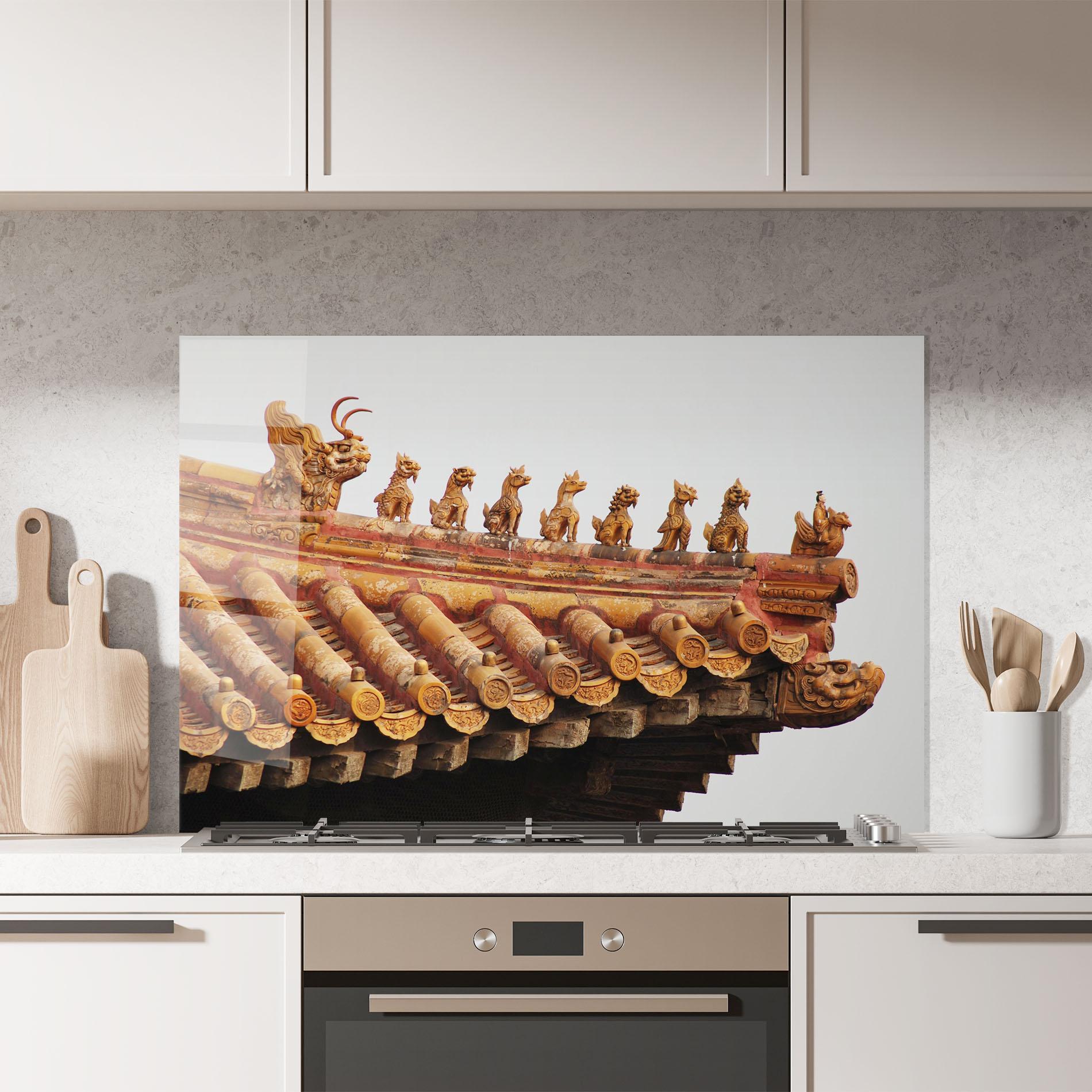 Küchenrückwand Glas Imperial Roof mockup 7