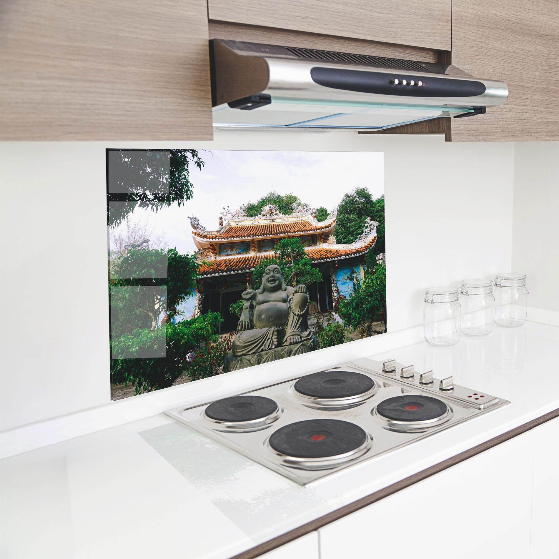 Küchenrückwand Glas Danang S Marble mockup 8