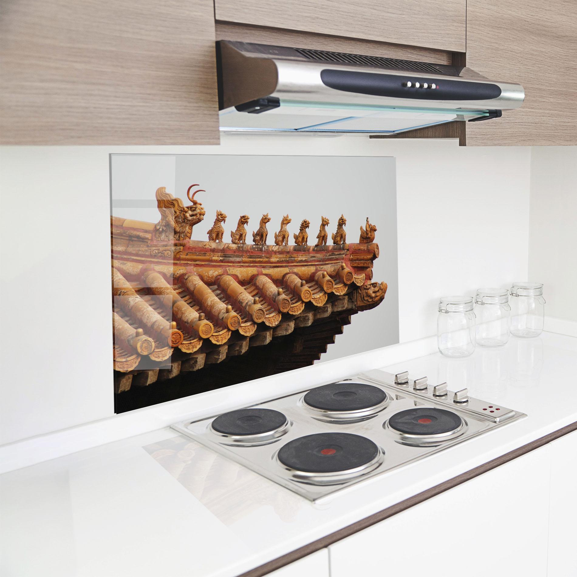 Küchenrückwand Glas Imperial Roof mockup 8