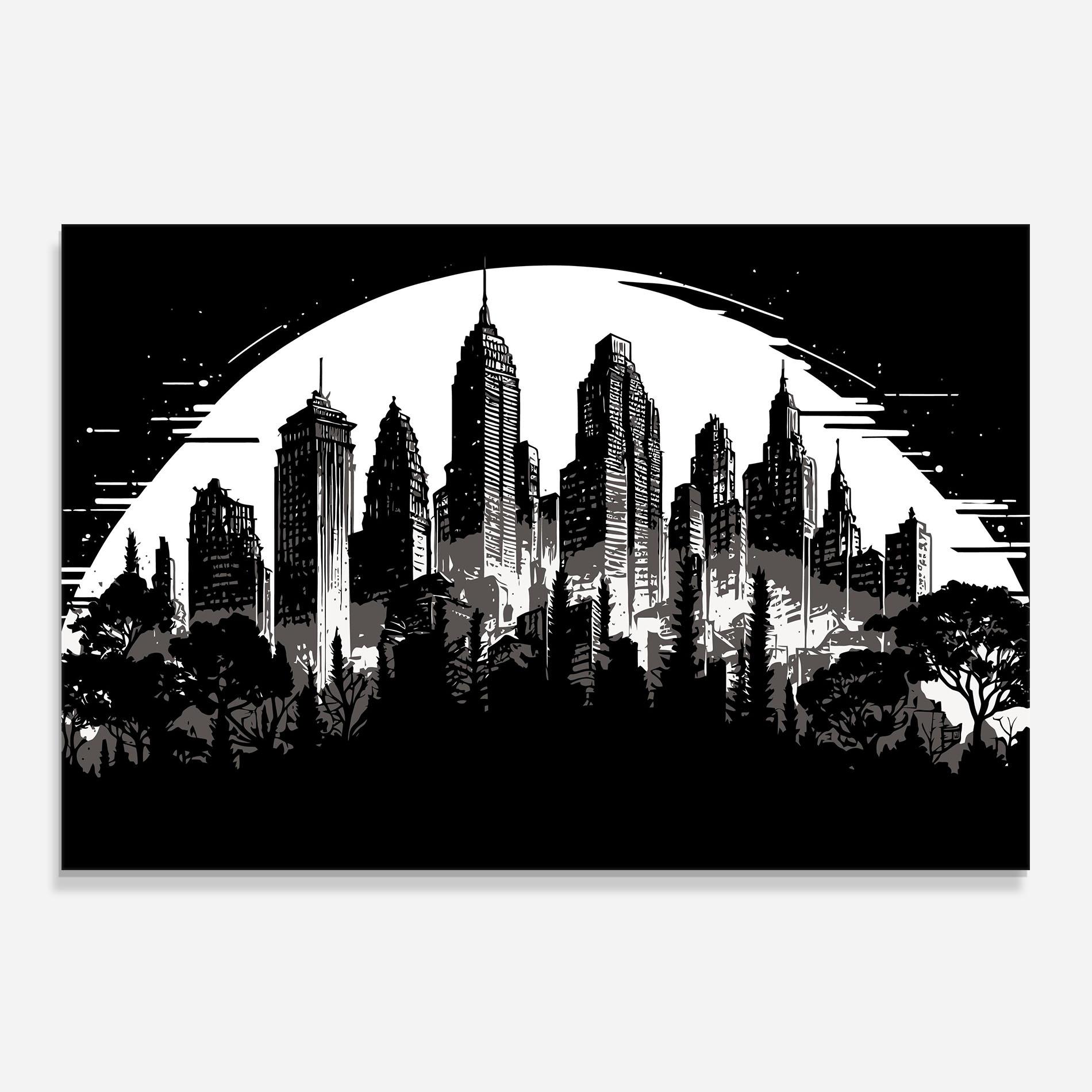 Küchenrückwand Glas Australia Moon mockup 0